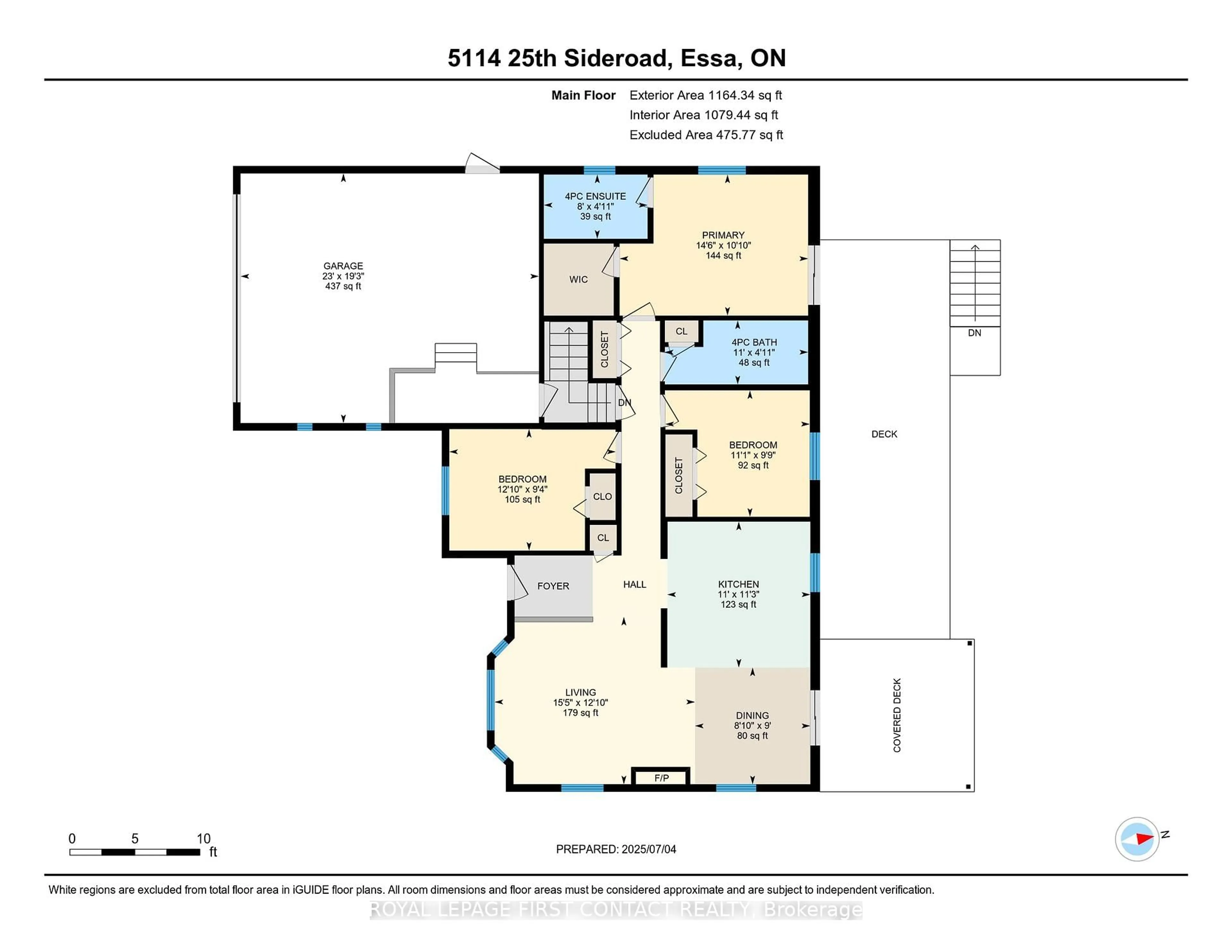 Floor plan for 5144 25th Sdrd, Essa Ontario L0L 2N0