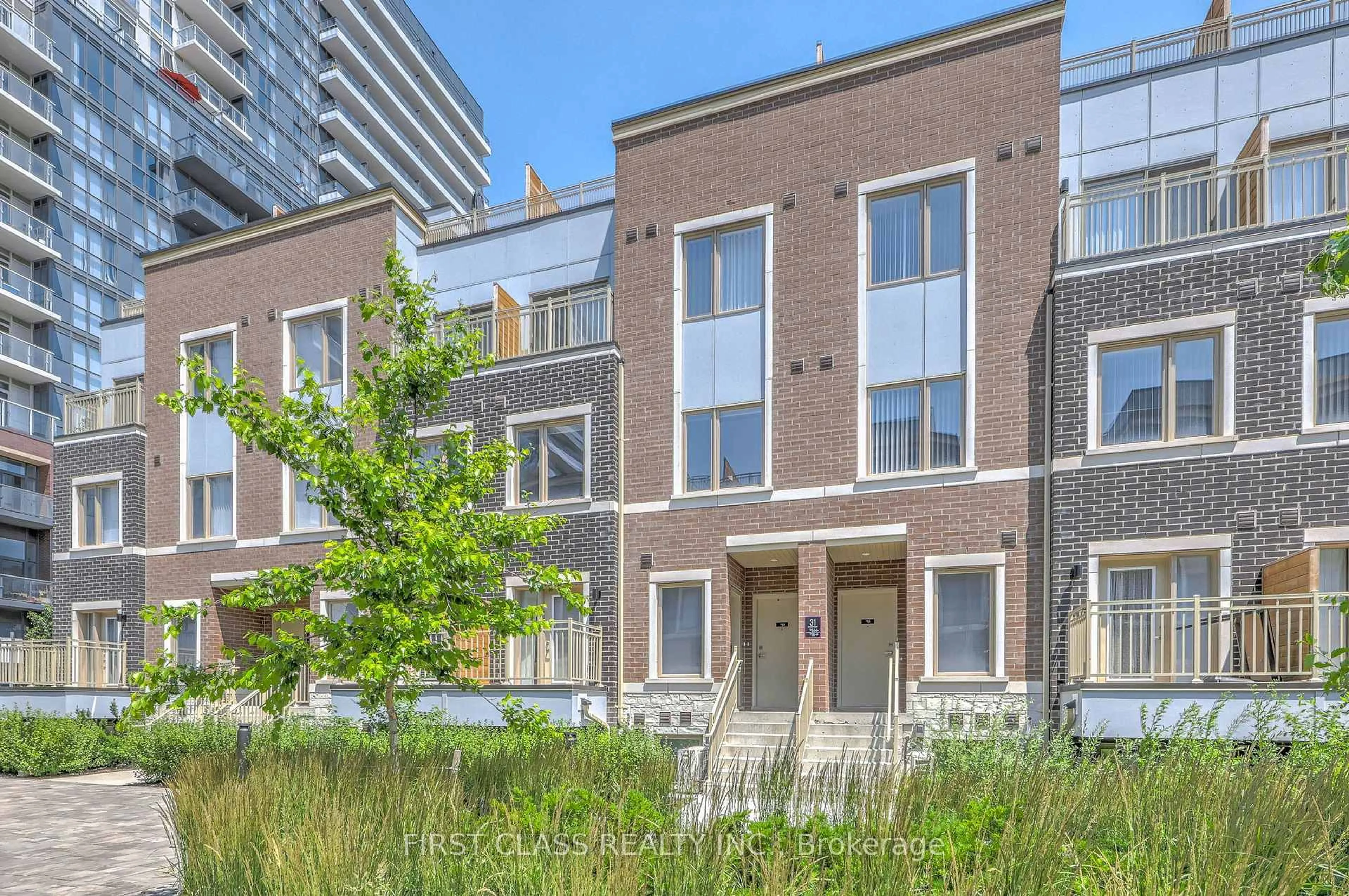 Home with brick exterior material, street for 31 Honeycrisp Cres #TH 54, Vaughan Ontario L4K 0N6