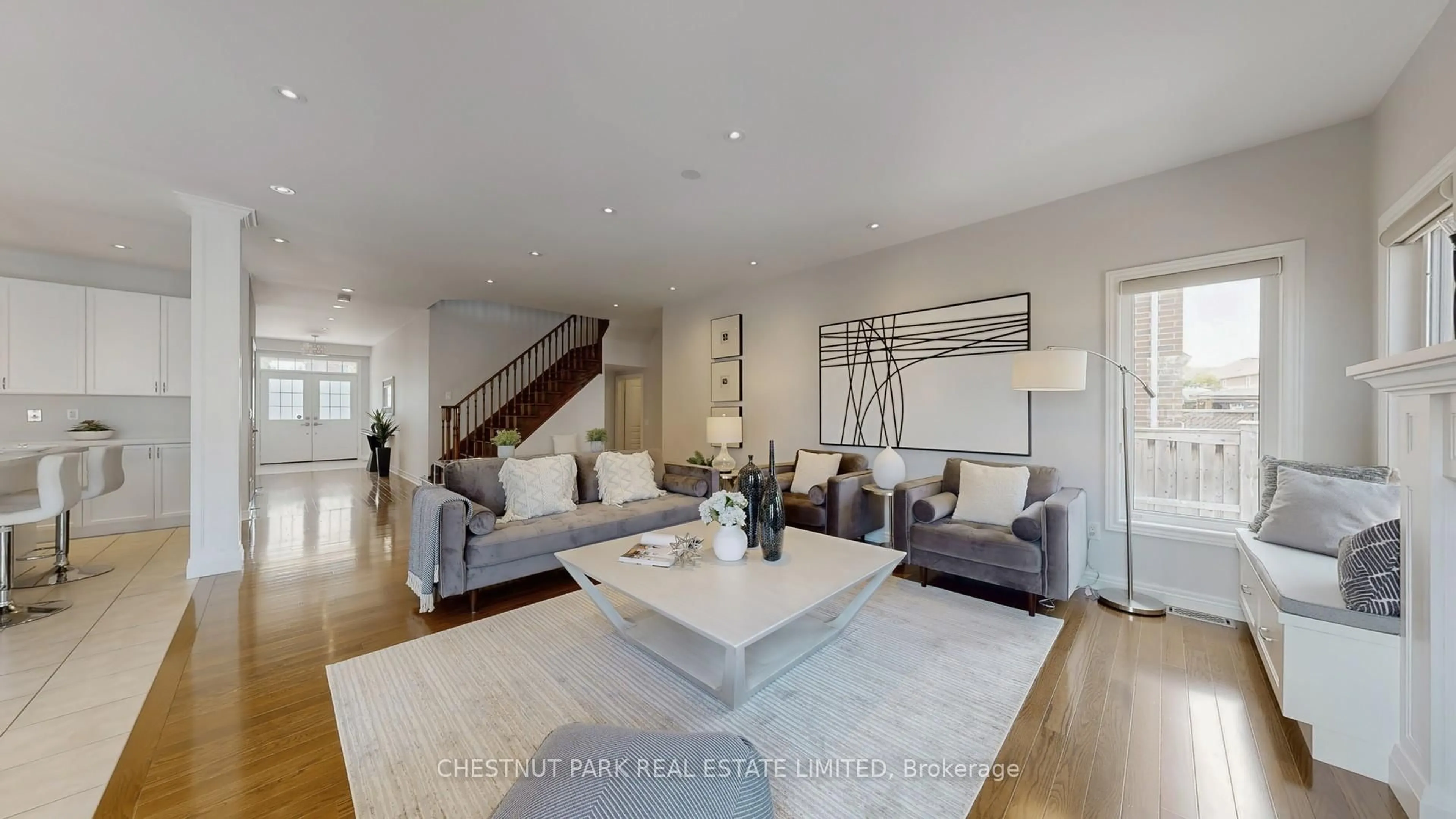 Living room with furniture, unknown for 32 Arbour Dr, Markham Ontario L6E 0H5