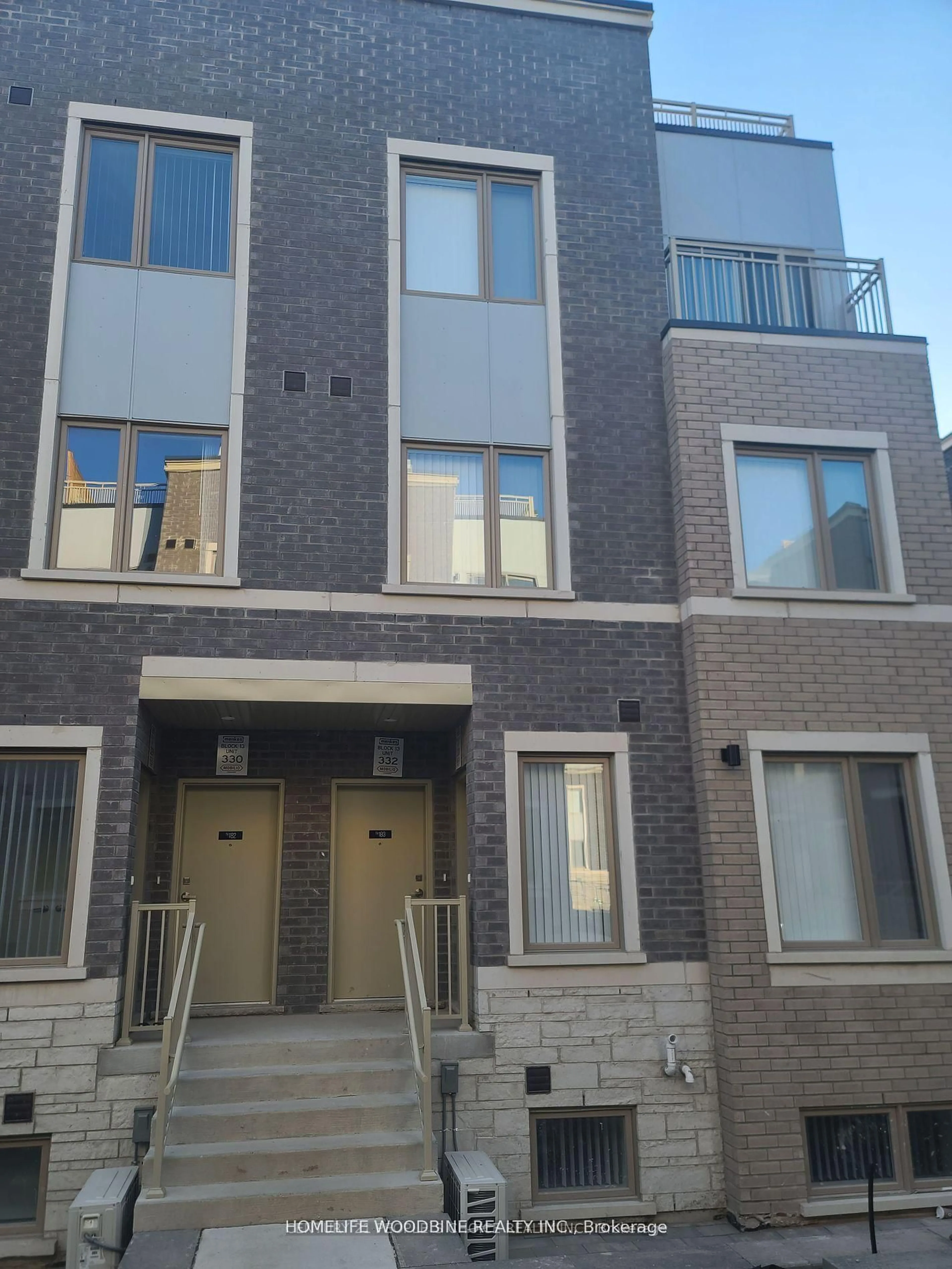 Home with brick exterior material, street for 151 Honeycrisp Cres #TH183, Vaughan Ontario L4K 0N7