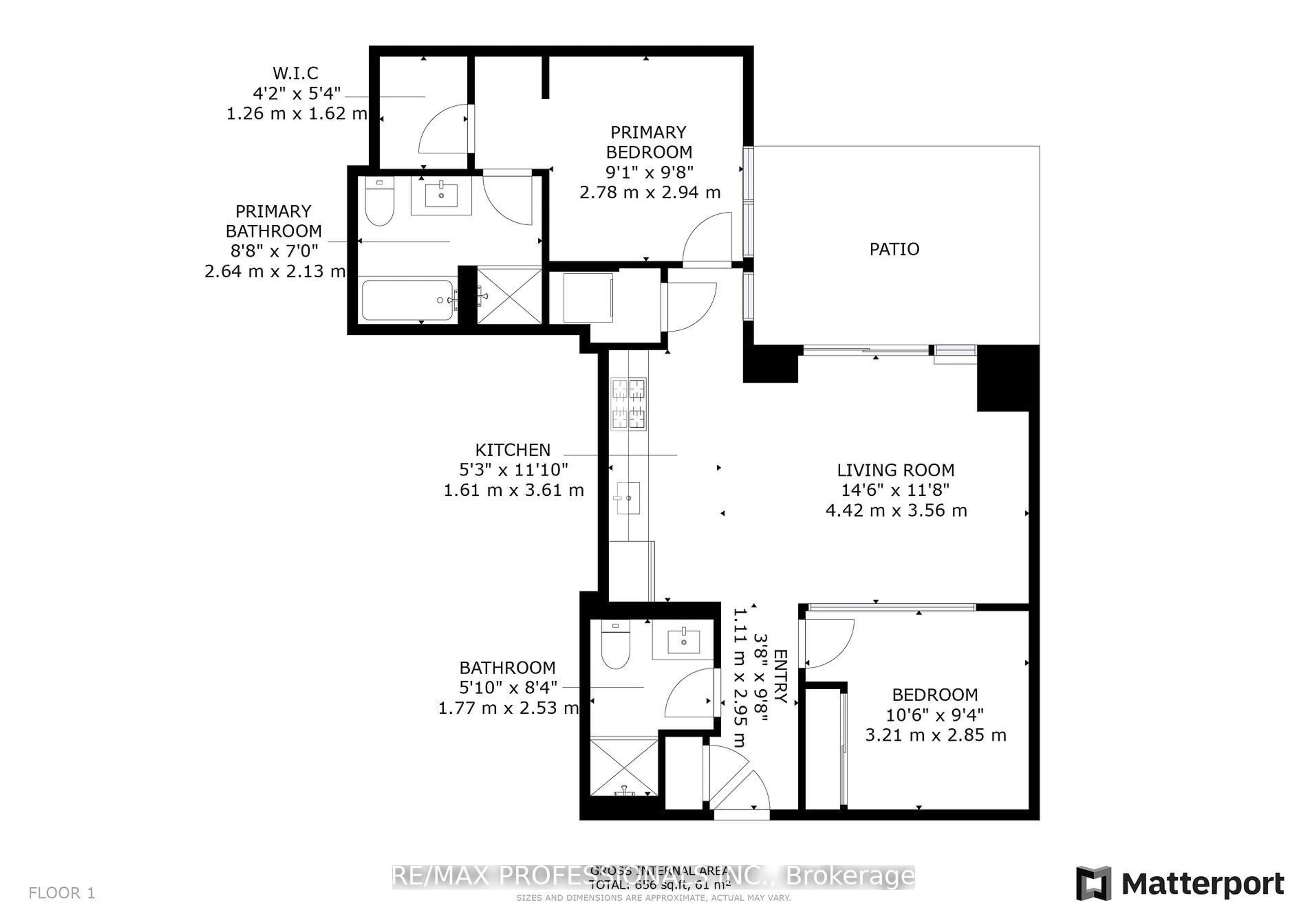 Floor plan for 241 Sea Ray Ave #A101, Innisfil Ontario L9S 0L9