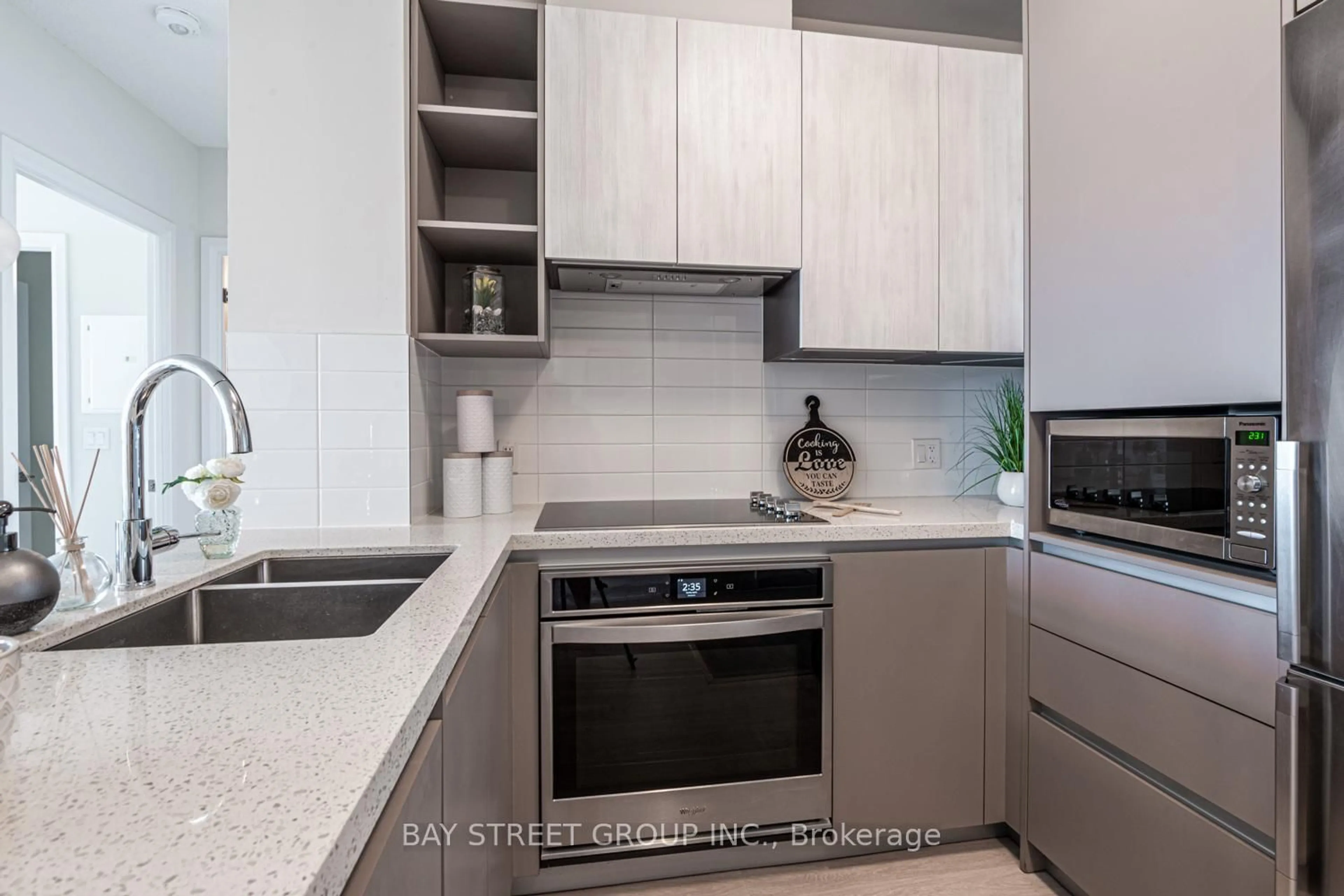 Contemporary kitchen, ceramic/tile floor for 398 Highway 7 #1503, Richmond Hill Ontario L4B 0G6