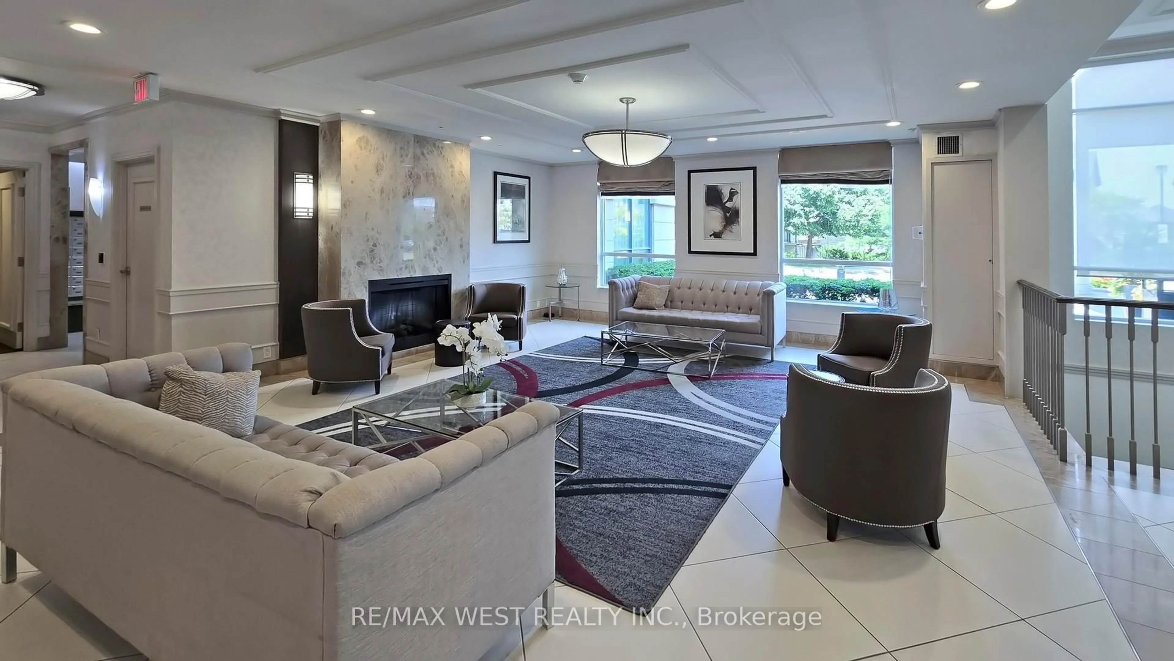 Living room with furniture, ceramic/tile floor for 30 North Park Rd #302, Vaughan Ontario L4J 0G6