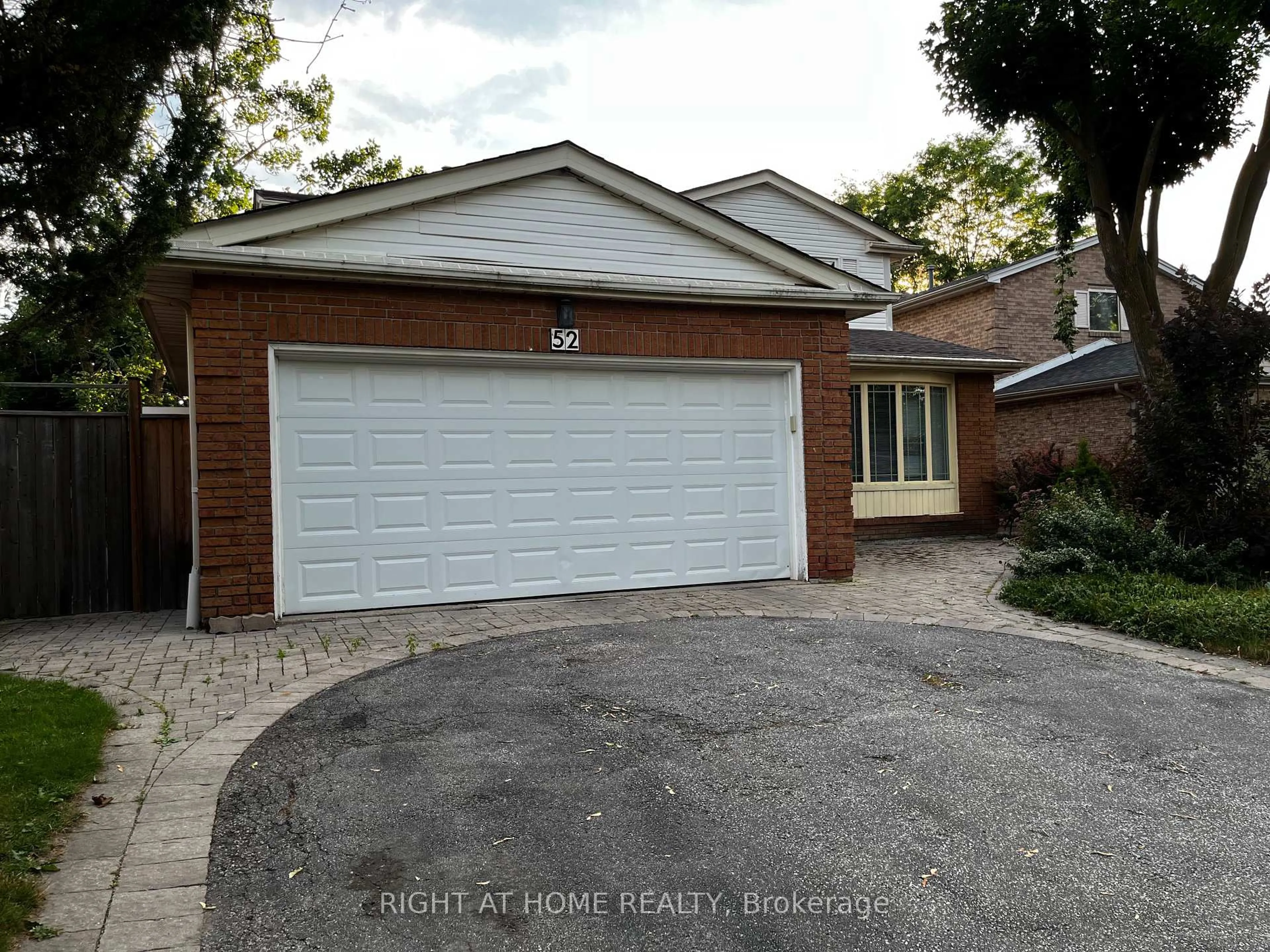 Home with brick exterior material, street for 52 Breckonwood Cres, Markham Ontario L3T 5E8