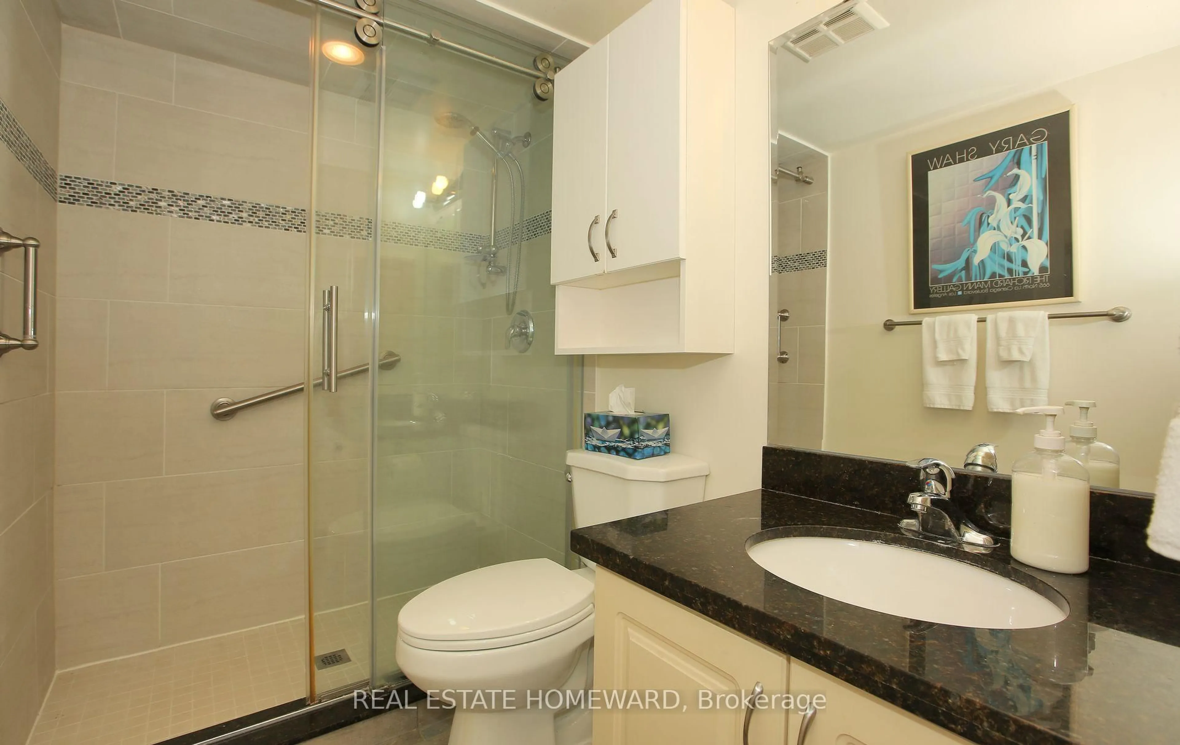 Standard bathroom, ceramic/tile floor for 2 Raymerville Dr #605, Markham Ontario L3P 7N7