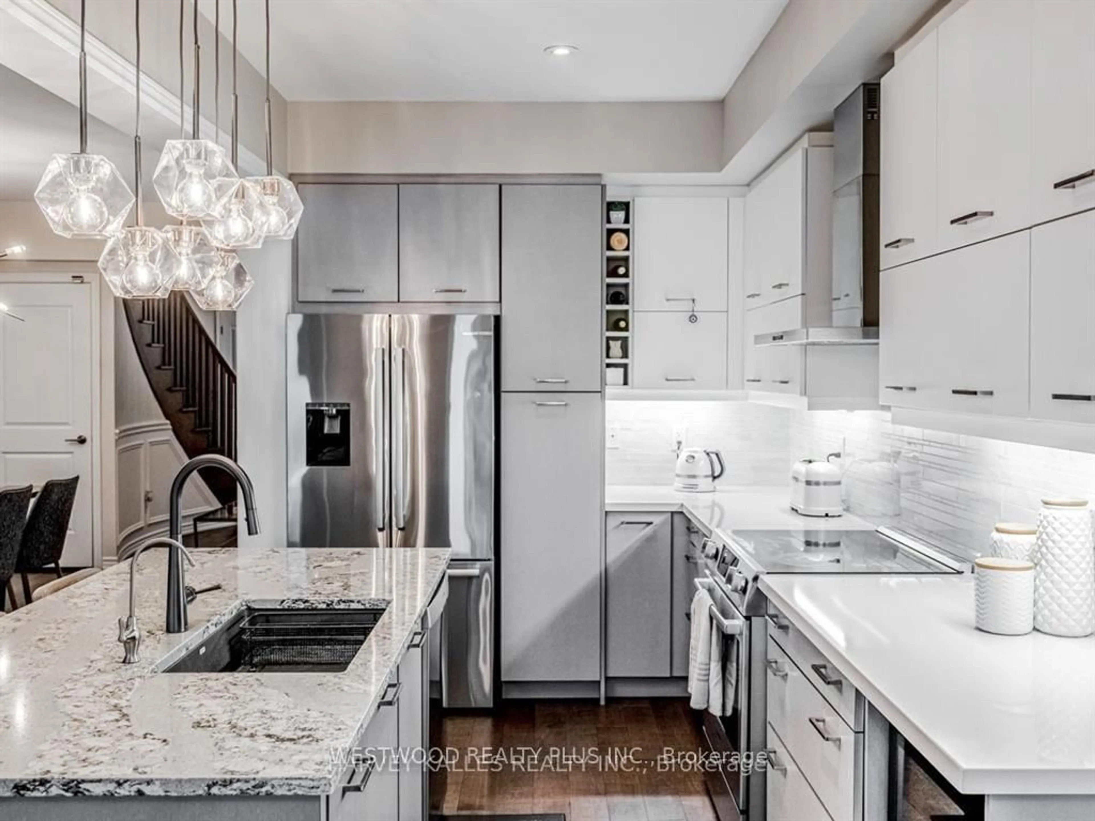 Contemporary kitchen, ceramic/tile floor for 9 Caliber Crt, King Ontario L0G 1N0