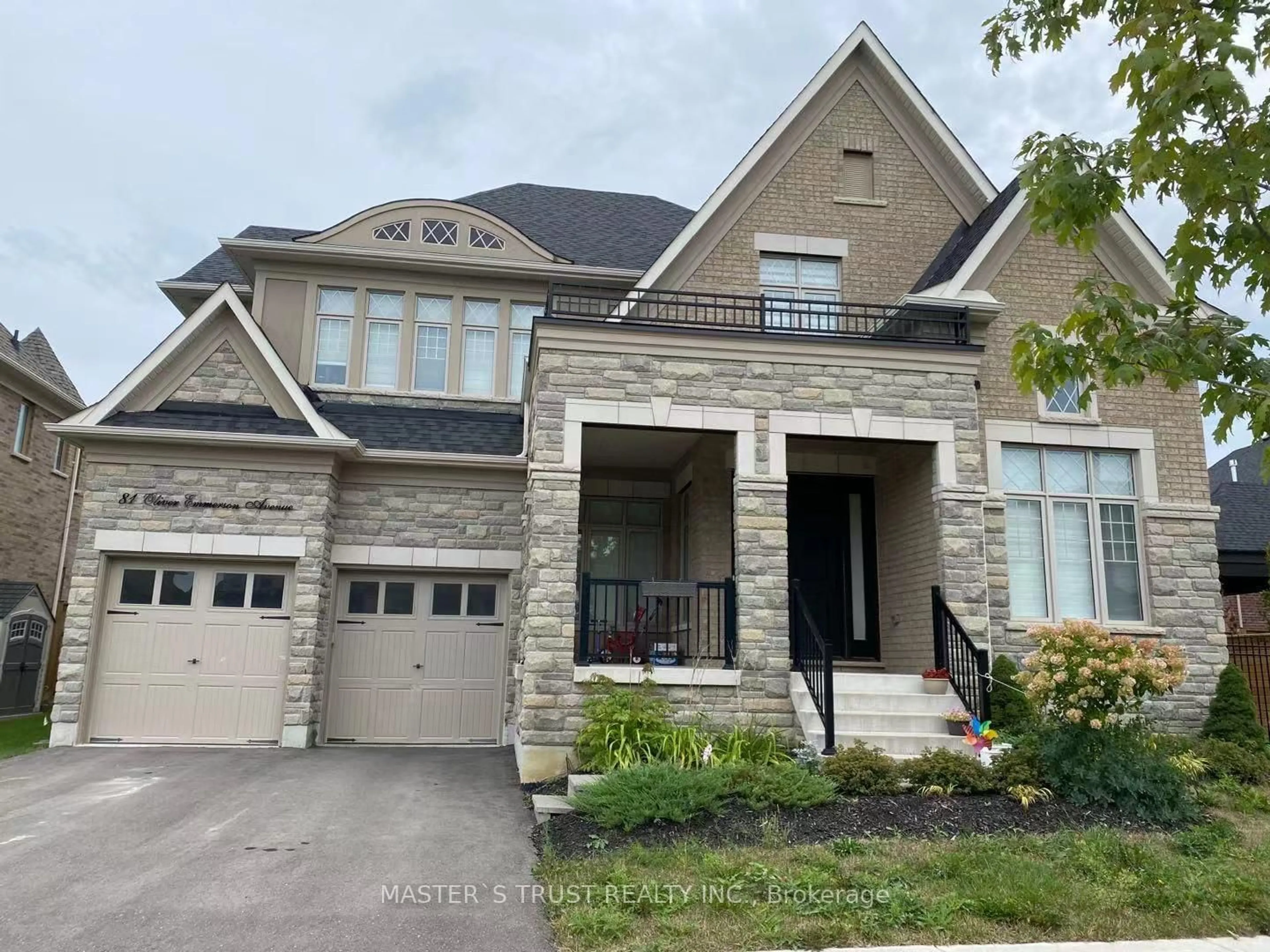 Home with brick exterior material, street for 81 Oliver Emmerson Ave, King Ontario L7B 0P1