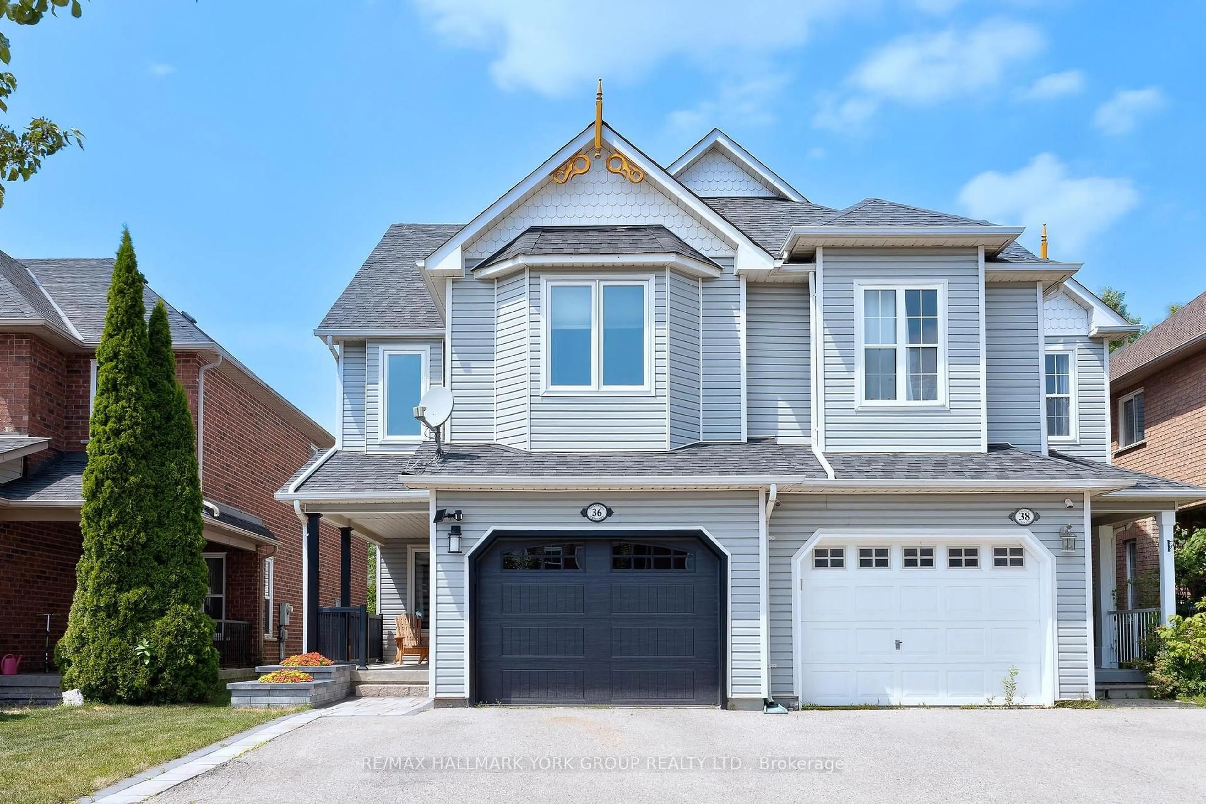 Home with brick exterior material, street for 36 Colonial Cres, Richmond Hill Ontario L4E 3W1