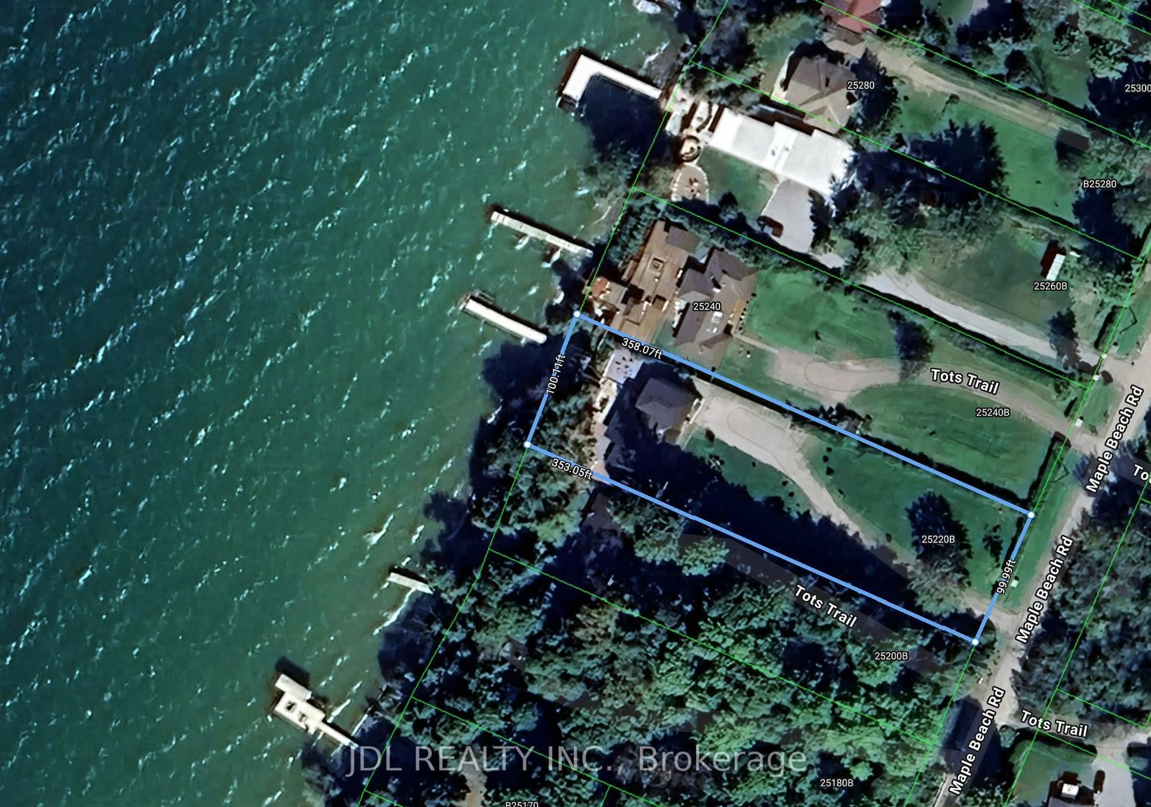 A pic from outside/outdoor area/front of a property/back of a property/a pic from drone, water/lake/river/ocean view for 25220 Maple Beach Rd, Brock Ontario L0K 1A0