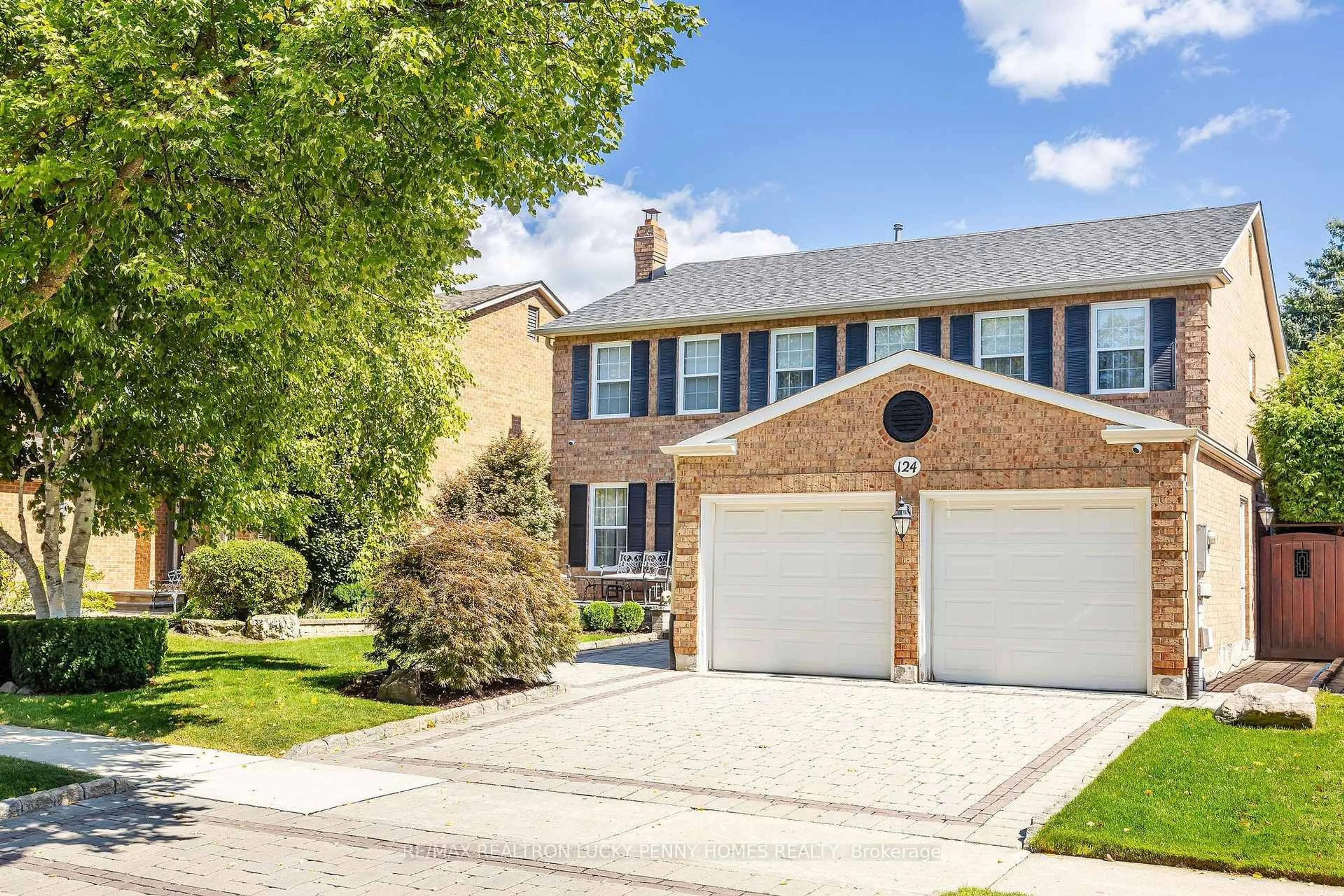 Home with brick exterior material, street for 124 Aitken Circ, Markham Ontario L3R 7L8