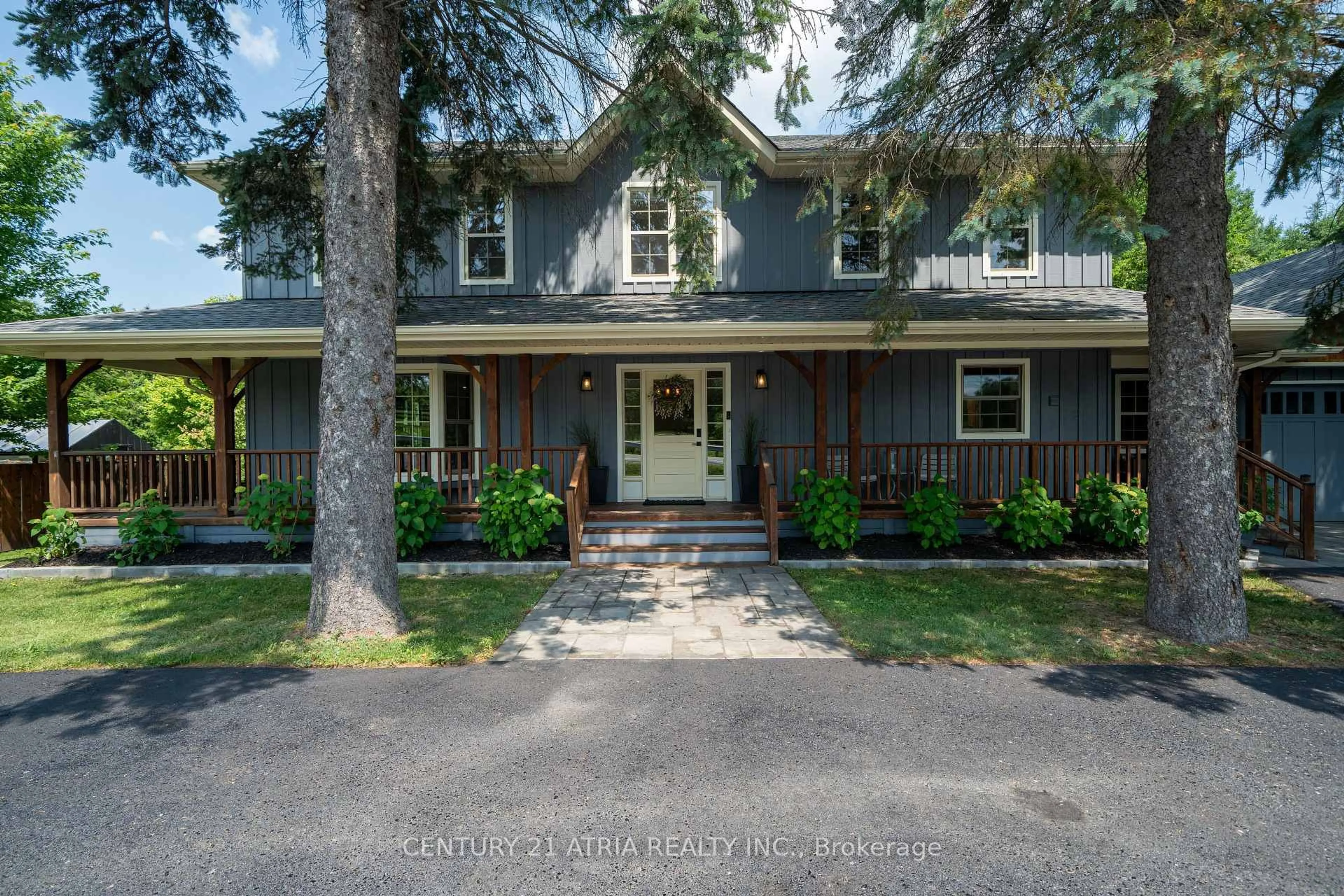 A pic from outside/outdoor area/front of a property/back of a property/a pic from drone, street for 2460 Lloydtown-Aurora Rd, King Ontario L7B 1A3