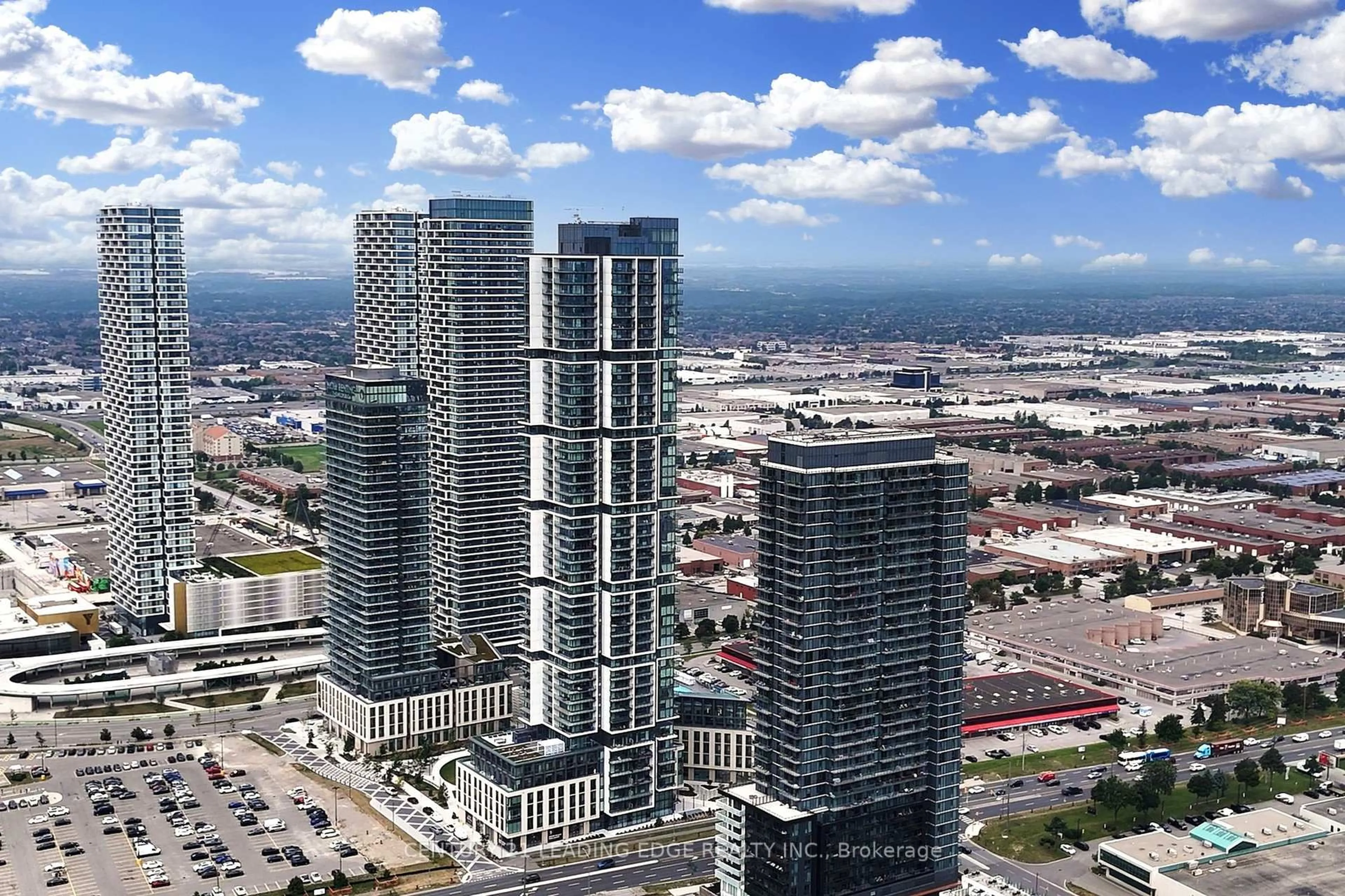 A pic from outside/outdoor area/front of a property/back of a property/a pic from drone, city buildings view from balcony for 7890 Jane St #1608, Vaughan Ontario L4K 2M7