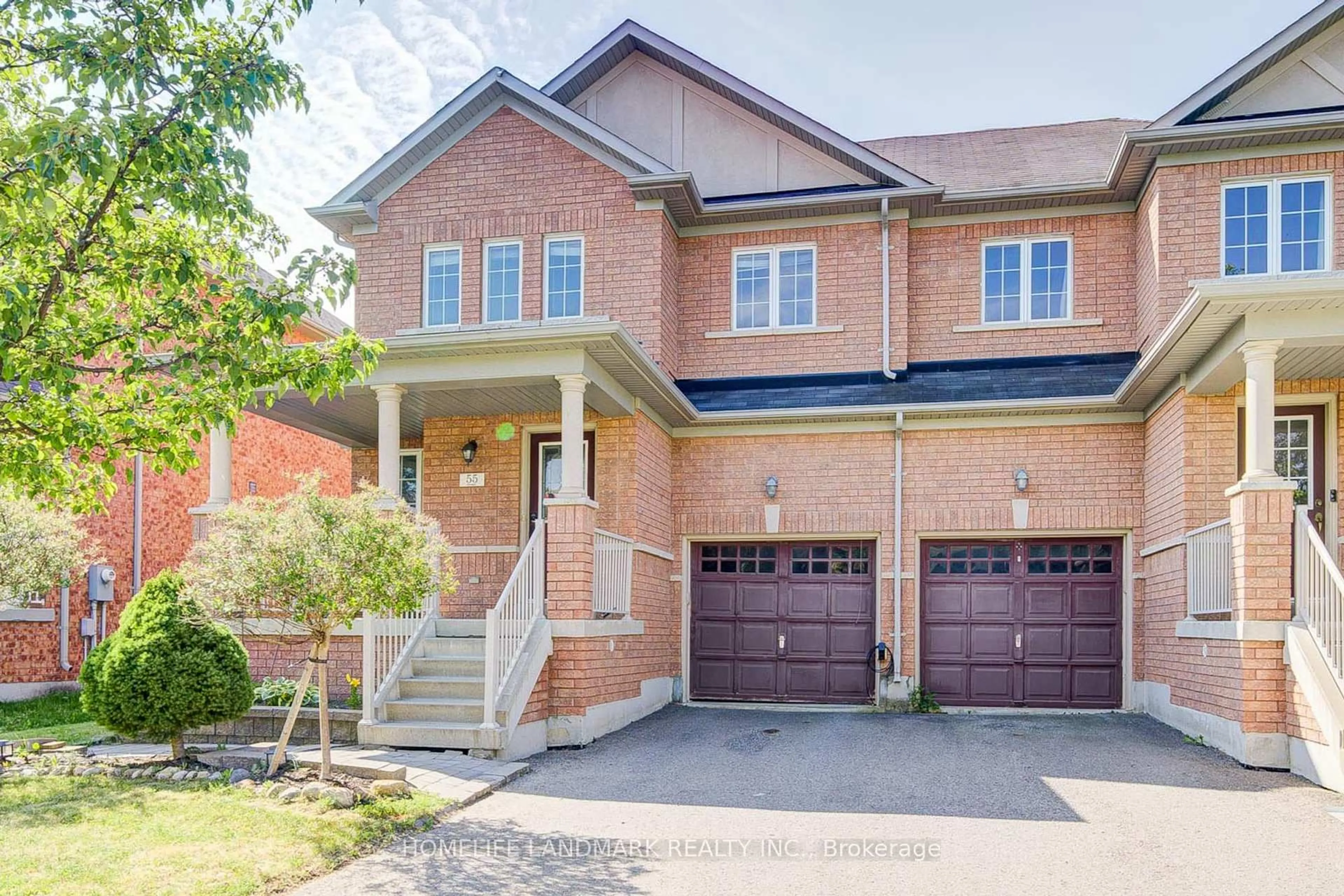 Home with brick exterior material, street for 55 Lewis Honey Dr, Aurora Ontario L4G 0J4