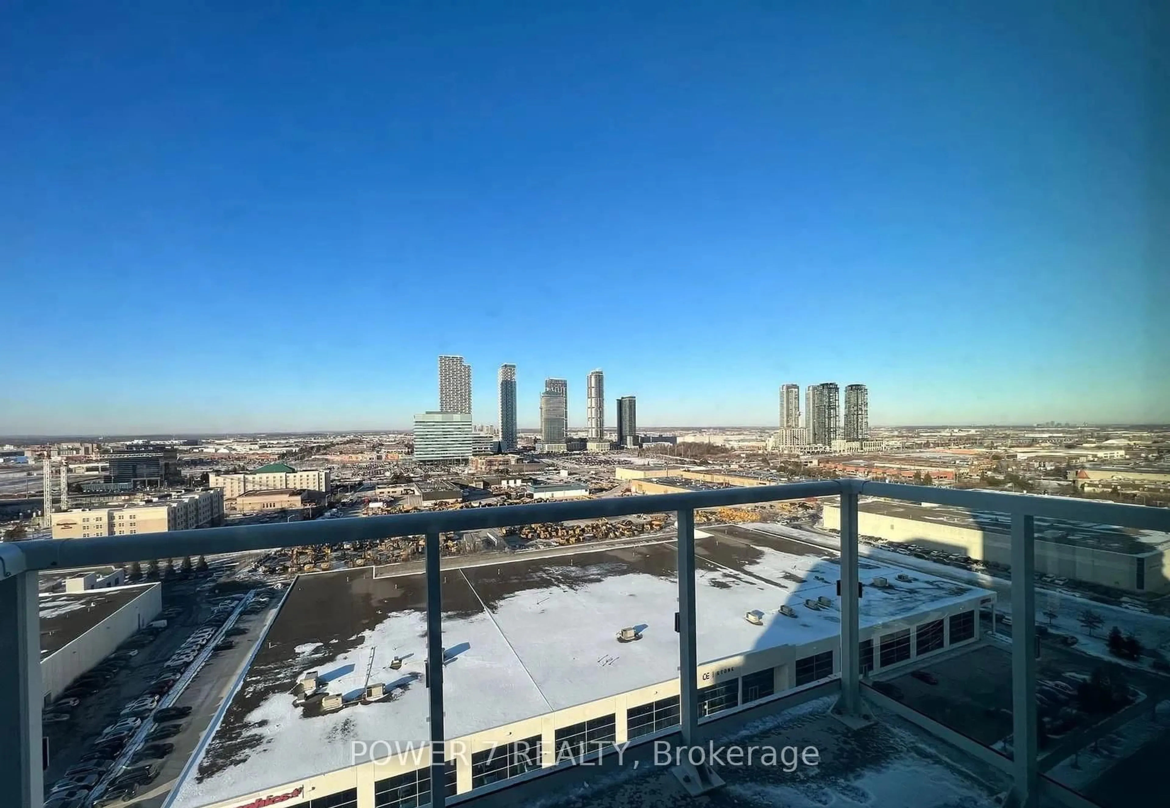 A pic from outside/outdoor area/front of a property/back of a property/a pic from drone, city buildings view from balcony for 10 Honeycrisp Cres #1801, Vaughan Ontario L4K 0M7