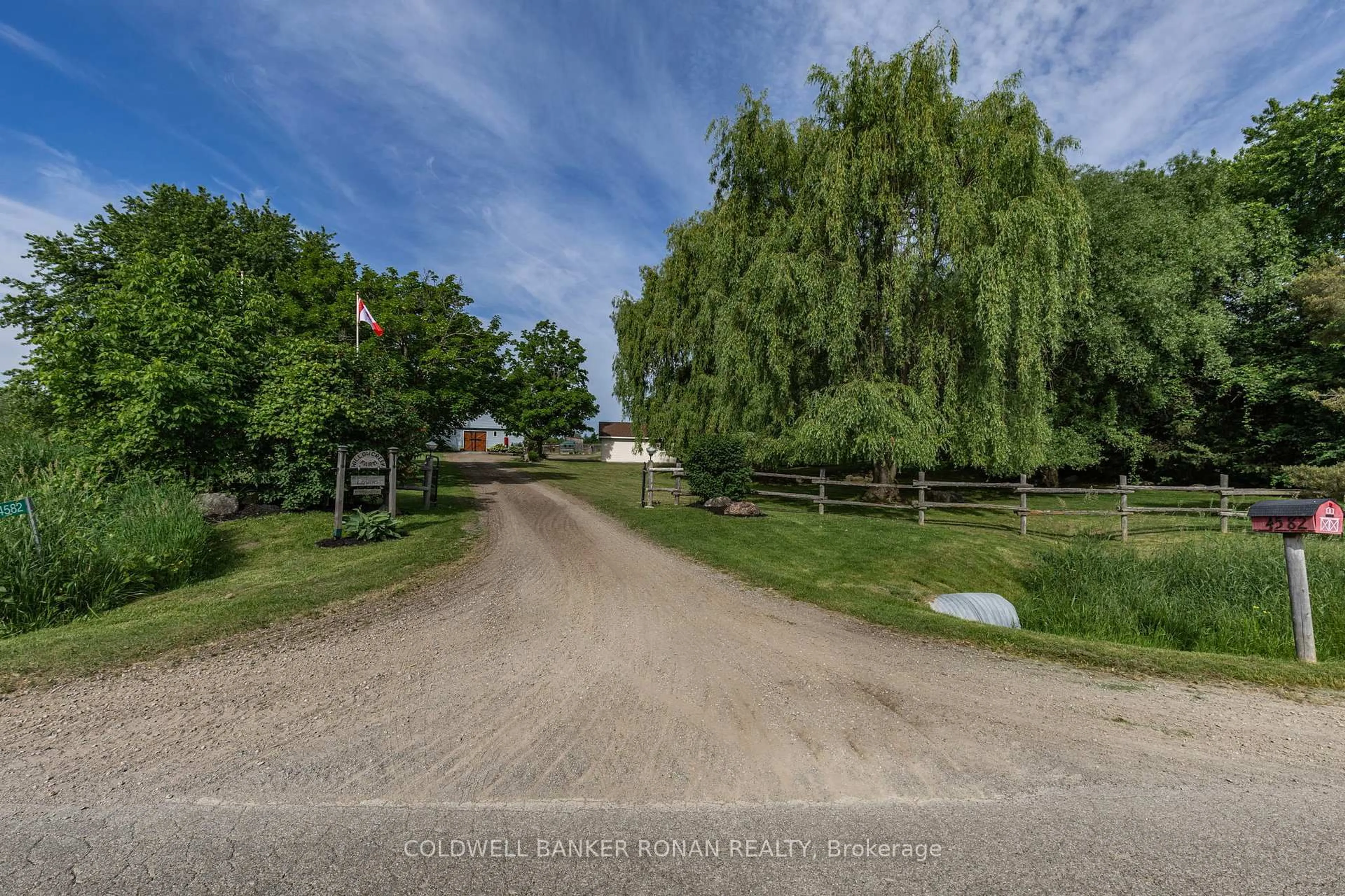 A pic from outside/outdoor area/front of a property/back of a property/a pic from drone, street for 4582 concession Road 5, Adjala-Tosorontio Ontario L0G 1L0