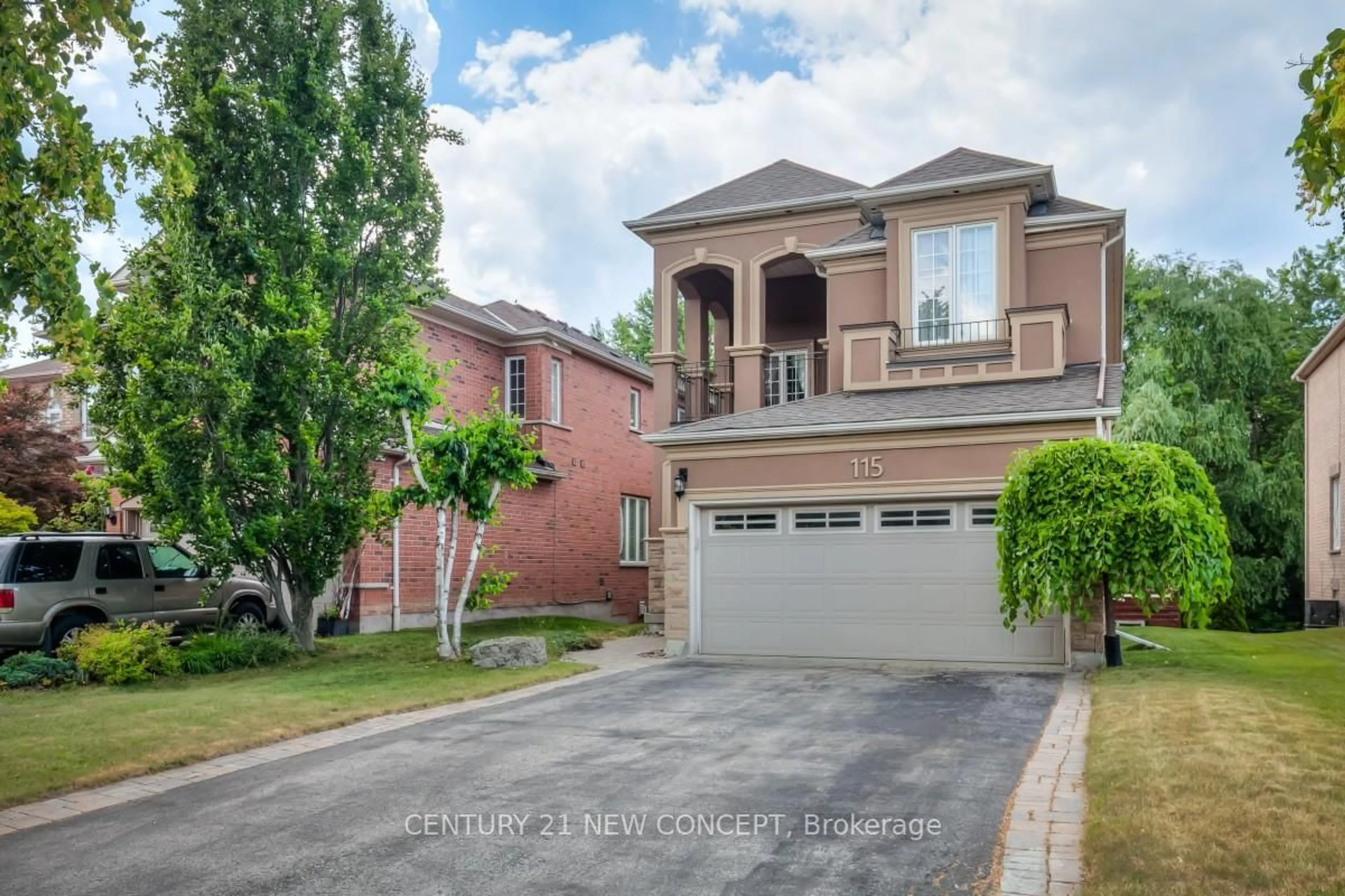 Home with brick exterior material, street for 115 Ridgeway Crt, Vaughan Ontario L6A 2R5
