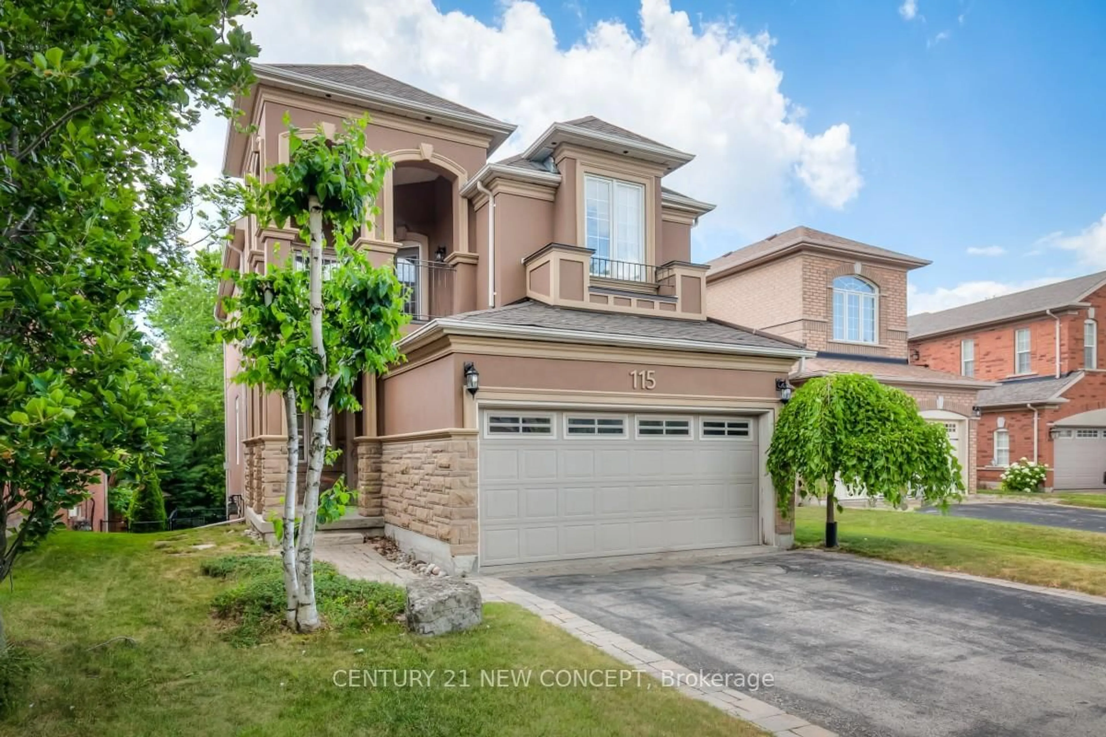 Home with brick exterior material, street for 115 Ridgeway Crt, Vaughan Ontario L6A 2R5