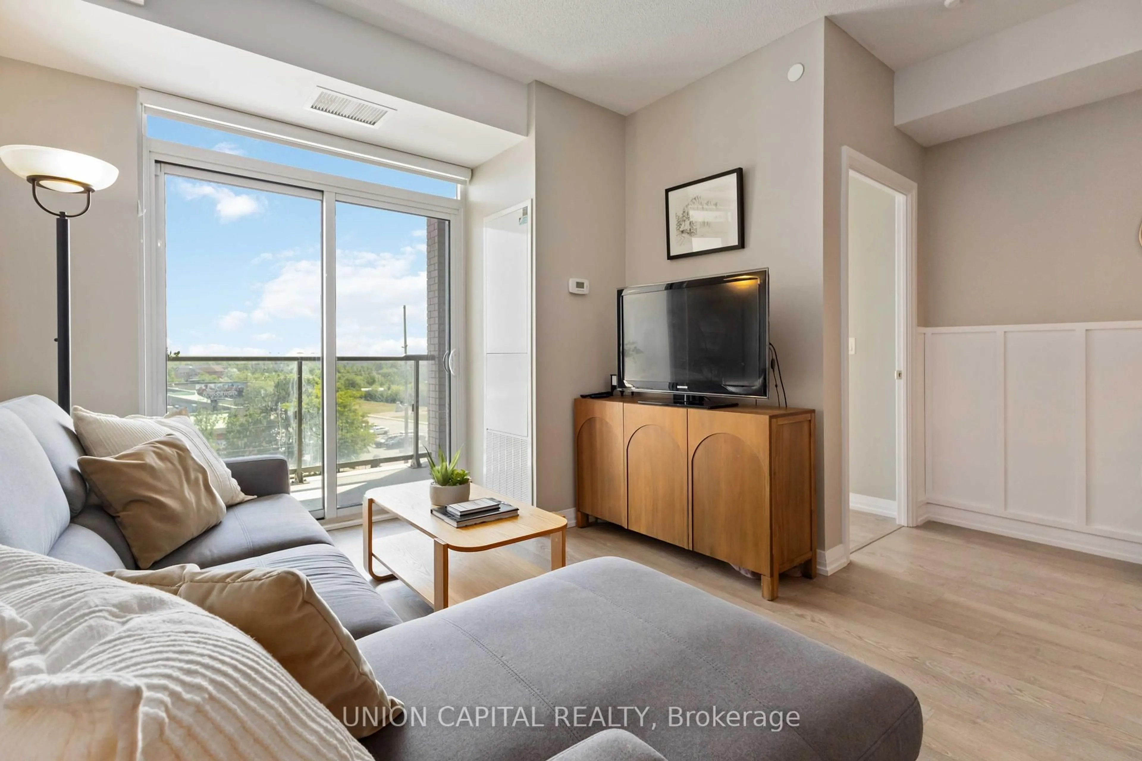 Living room with furniture, unknown for 9560 Markham Rd #512, Markham Ontario L6E 0T9