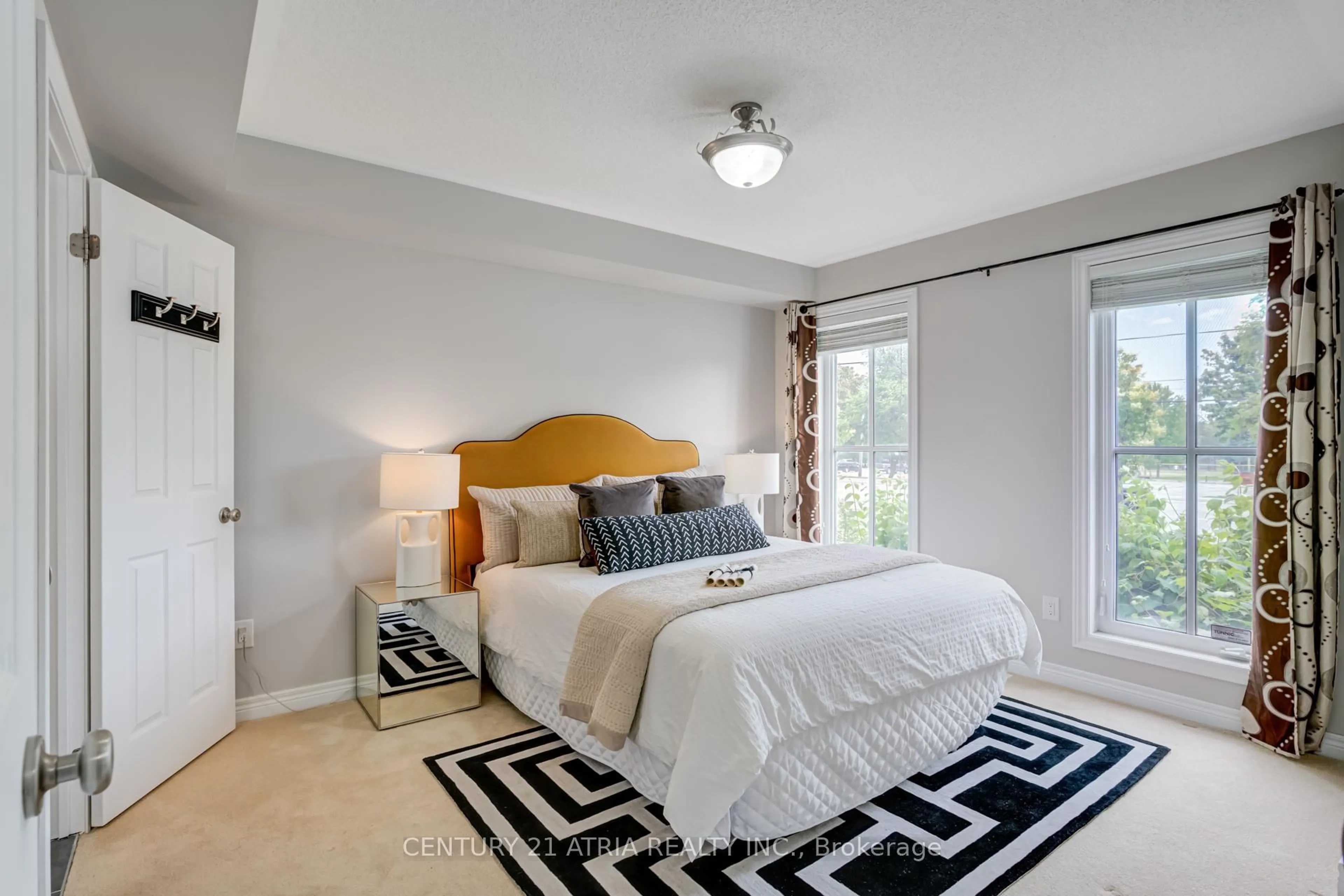 Bedroom with bed, carpet floor for 2918 Elgin Mills Rd, Markham Ontario L6C 0E5