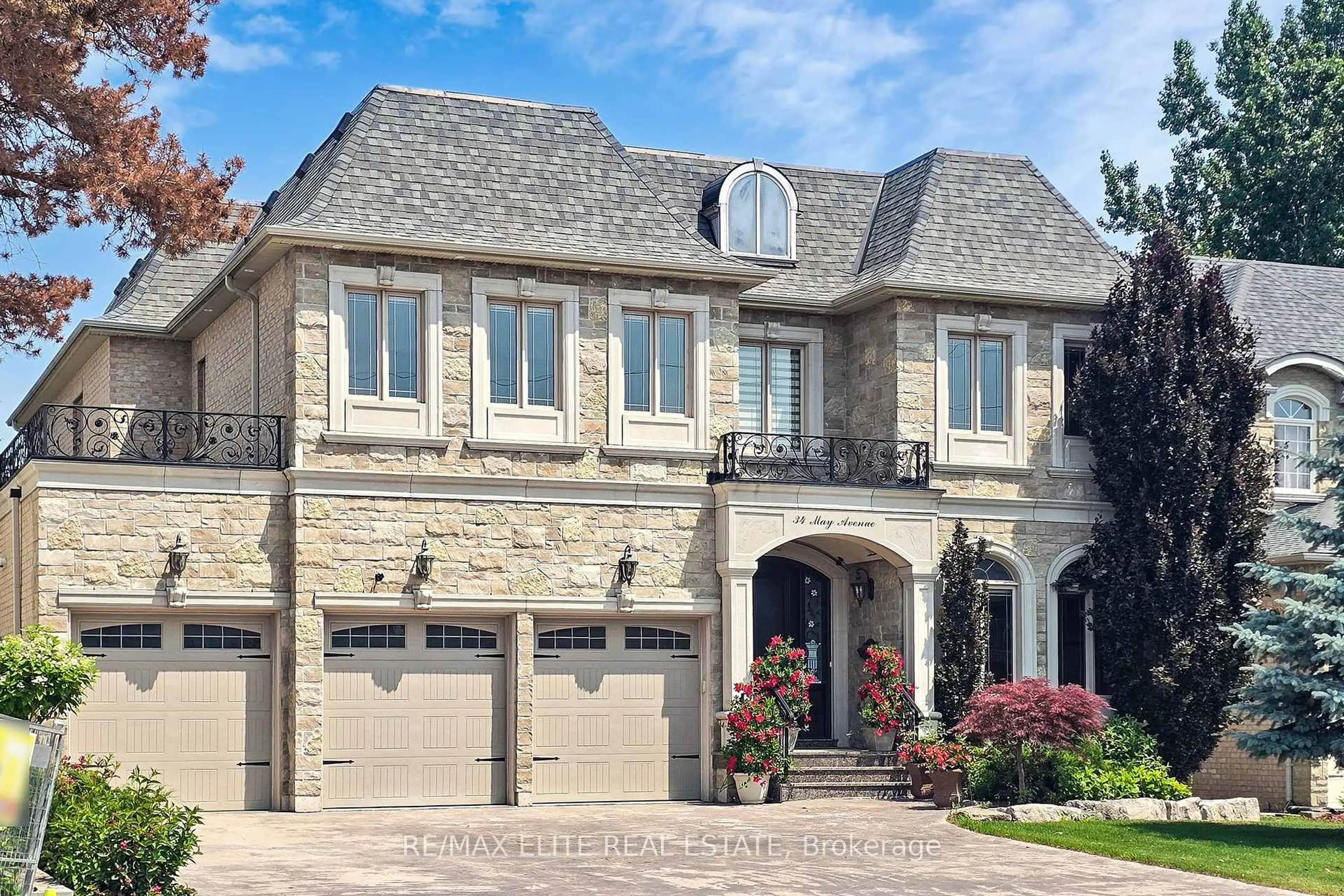 Home with brick exterior material, street for 34 May Ave, Richmond Hill Ontario L4C 3S6
