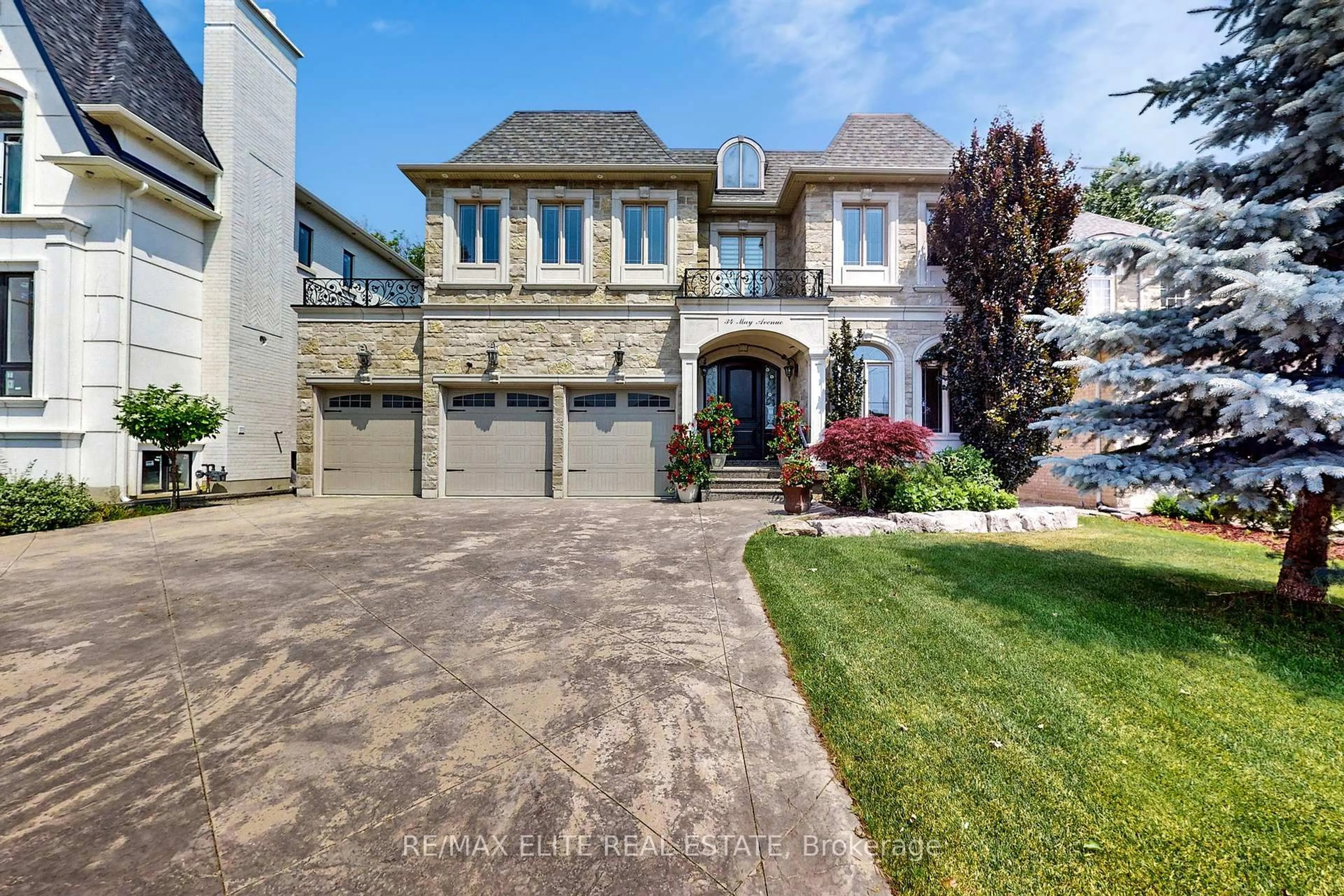 Home with brick exterior material, street for 34 May Ave, Richmond Hill Ontario L4C 3S6