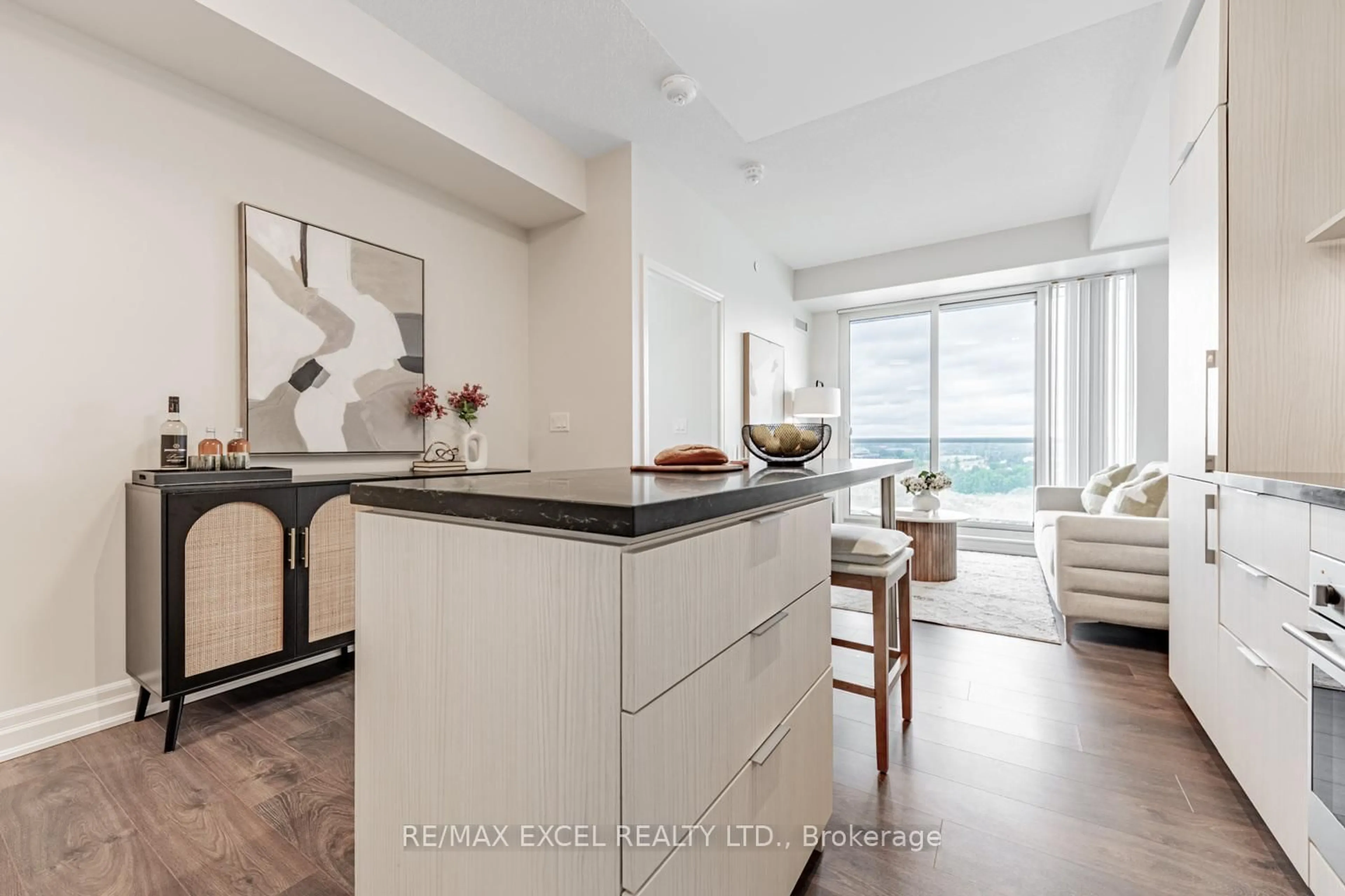 Open concept kitchen, ceramic/tile floor for 8 Rouge Valley Dr #1101, Markham Ontario L6G 0G8