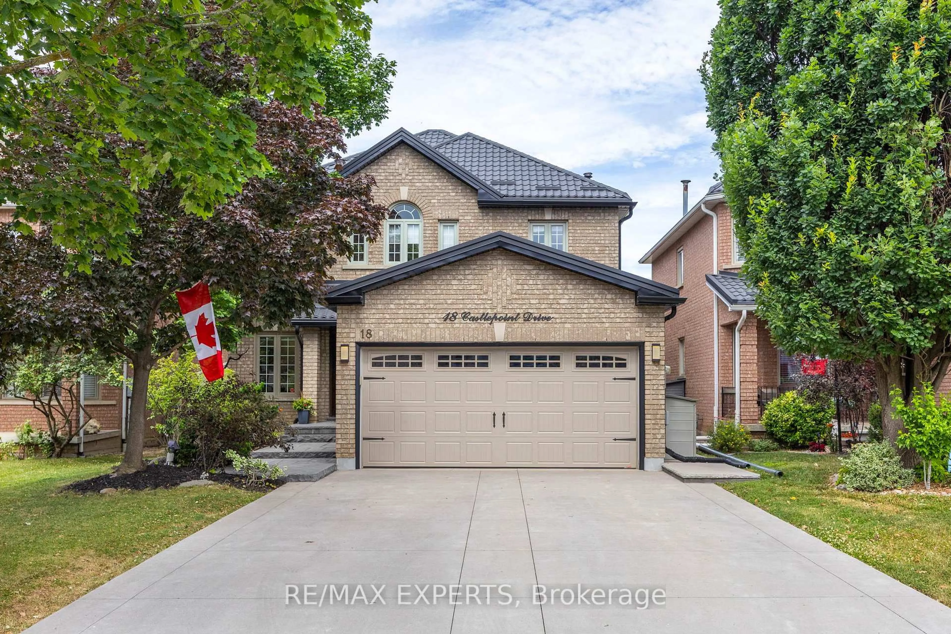 Home with brick exterior material, street for 18 Castlepoint Dr, Vaughan Ontario L4H 1C1