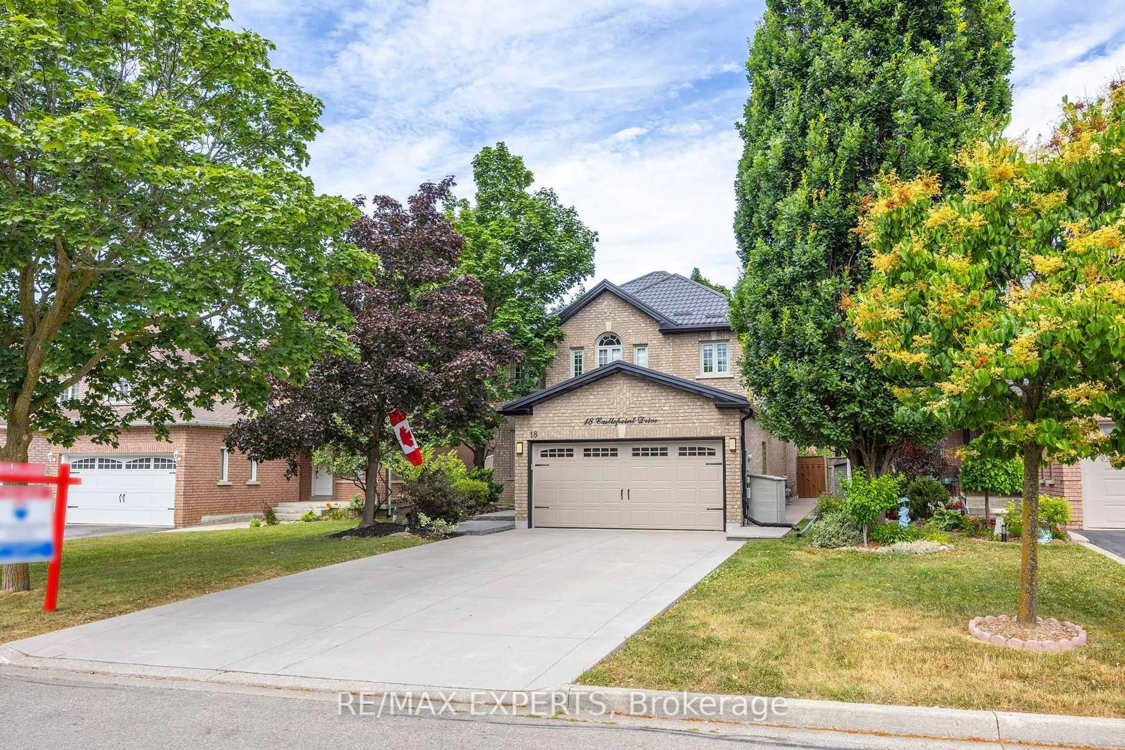 Home with brick exterior material, street for 18 Castlepoint Dr, Vaughan Ontario L4H 1C1