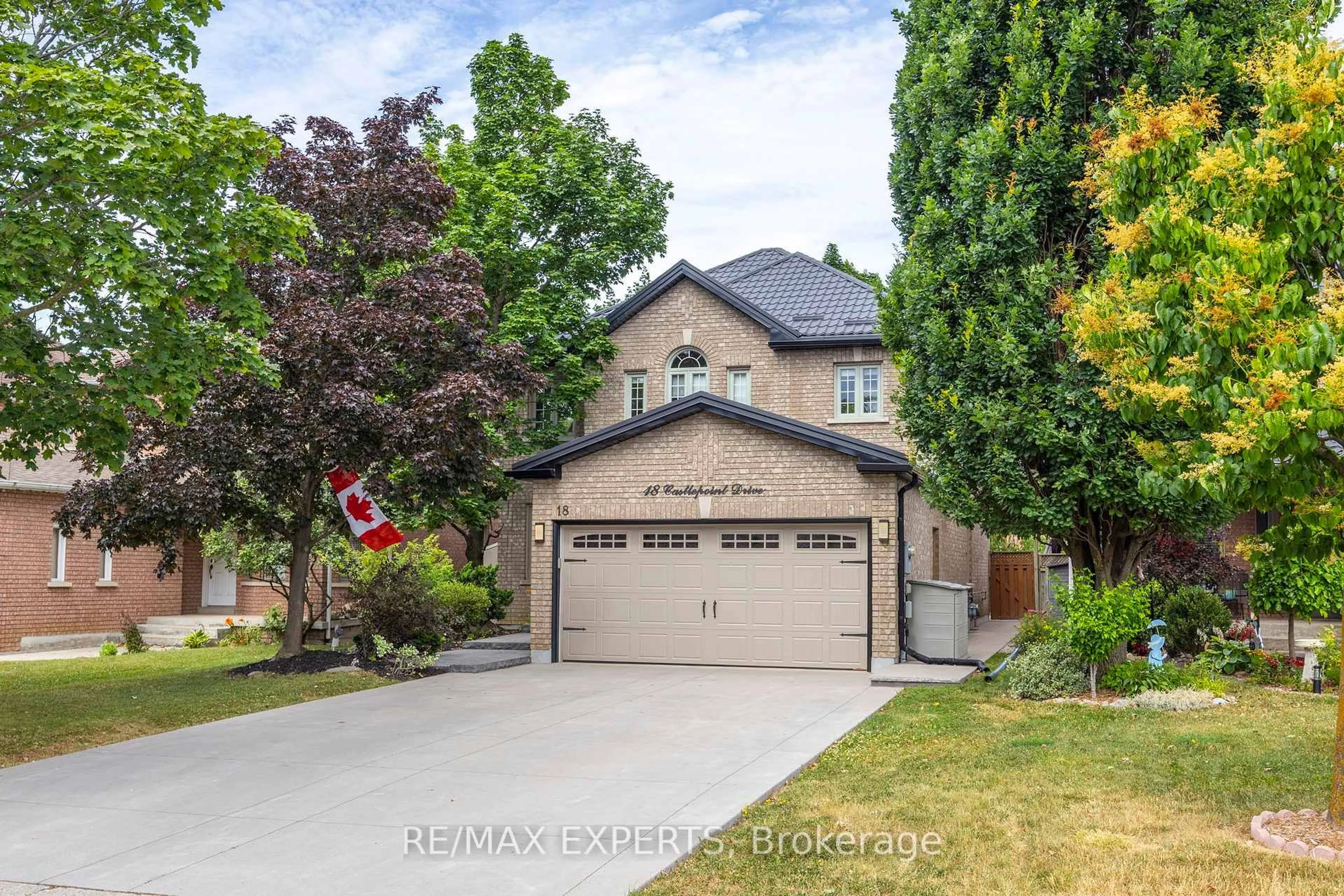 Home with brick exterior material, street for 18 Castlepoint Dr, Vaughan Ontario L4H 1C1