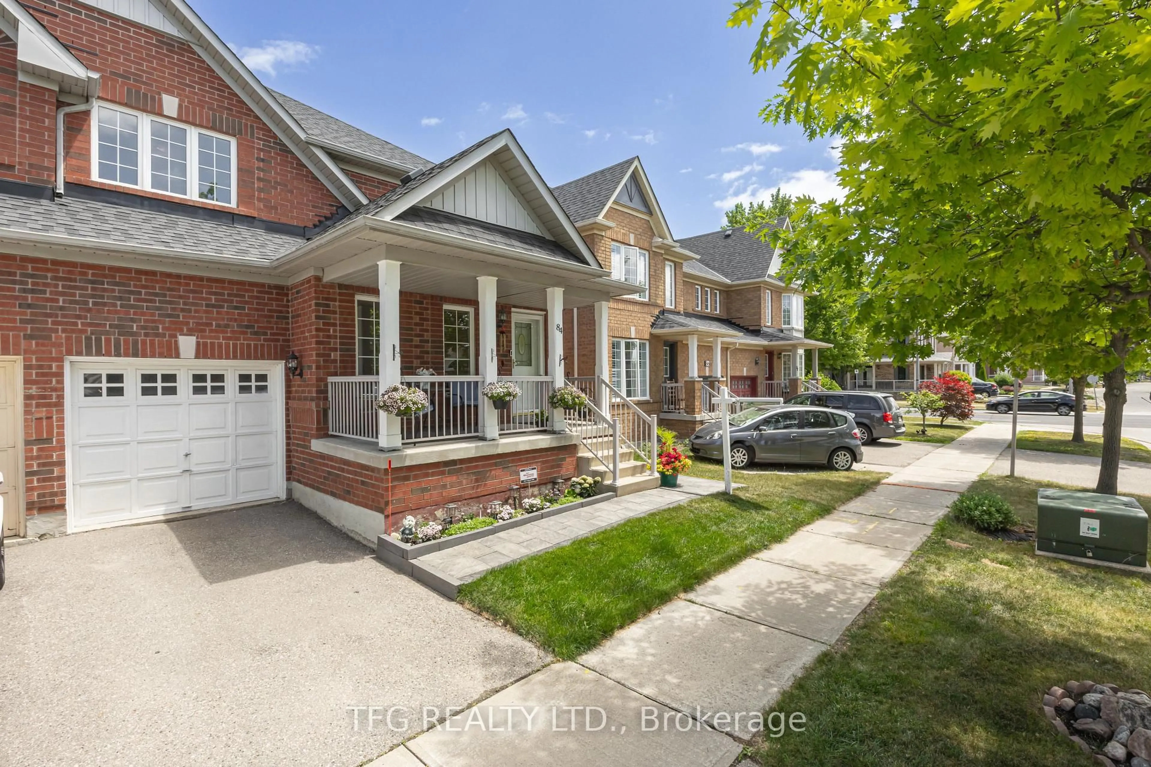 Home with brick exterior material, street for 84 Stotts Cres, Markham Ontario L6E 1T2