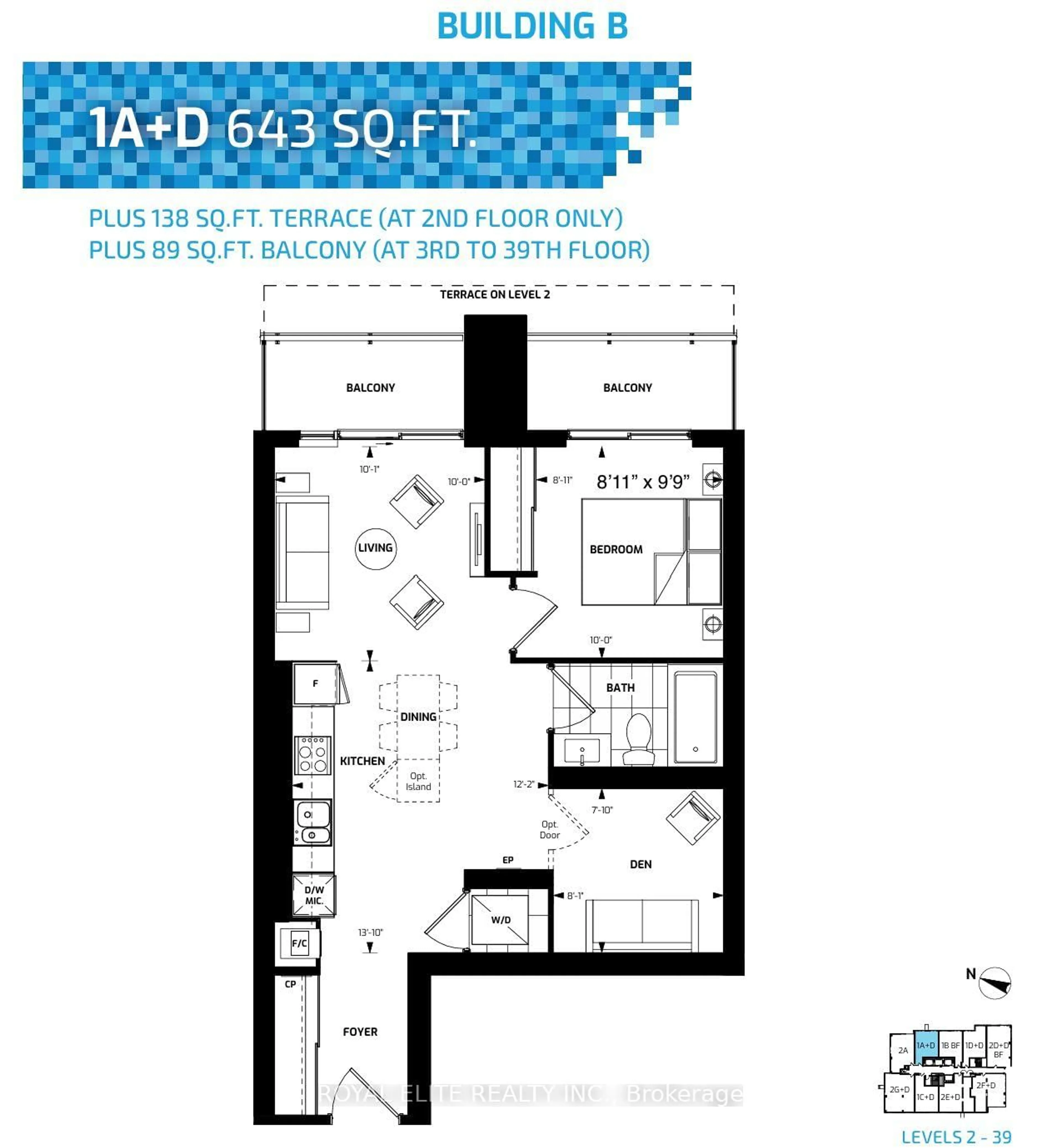 Floor plan for 18 Water Walk Dr #310, Markham Ontario L3R 6L5