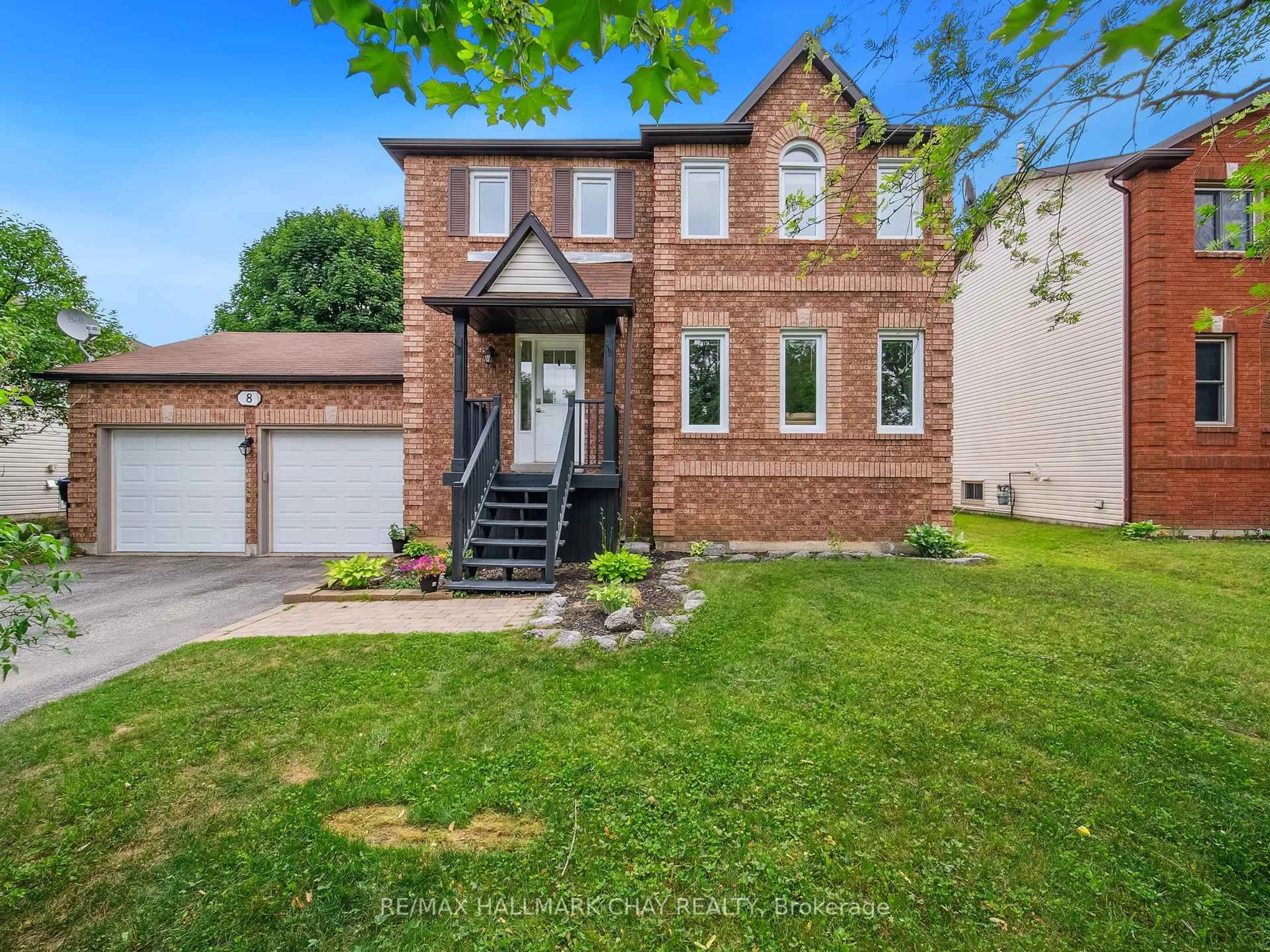 Home with brick exterior material, street for 8 Darren Dr, Essa Ontario L0M 1B0