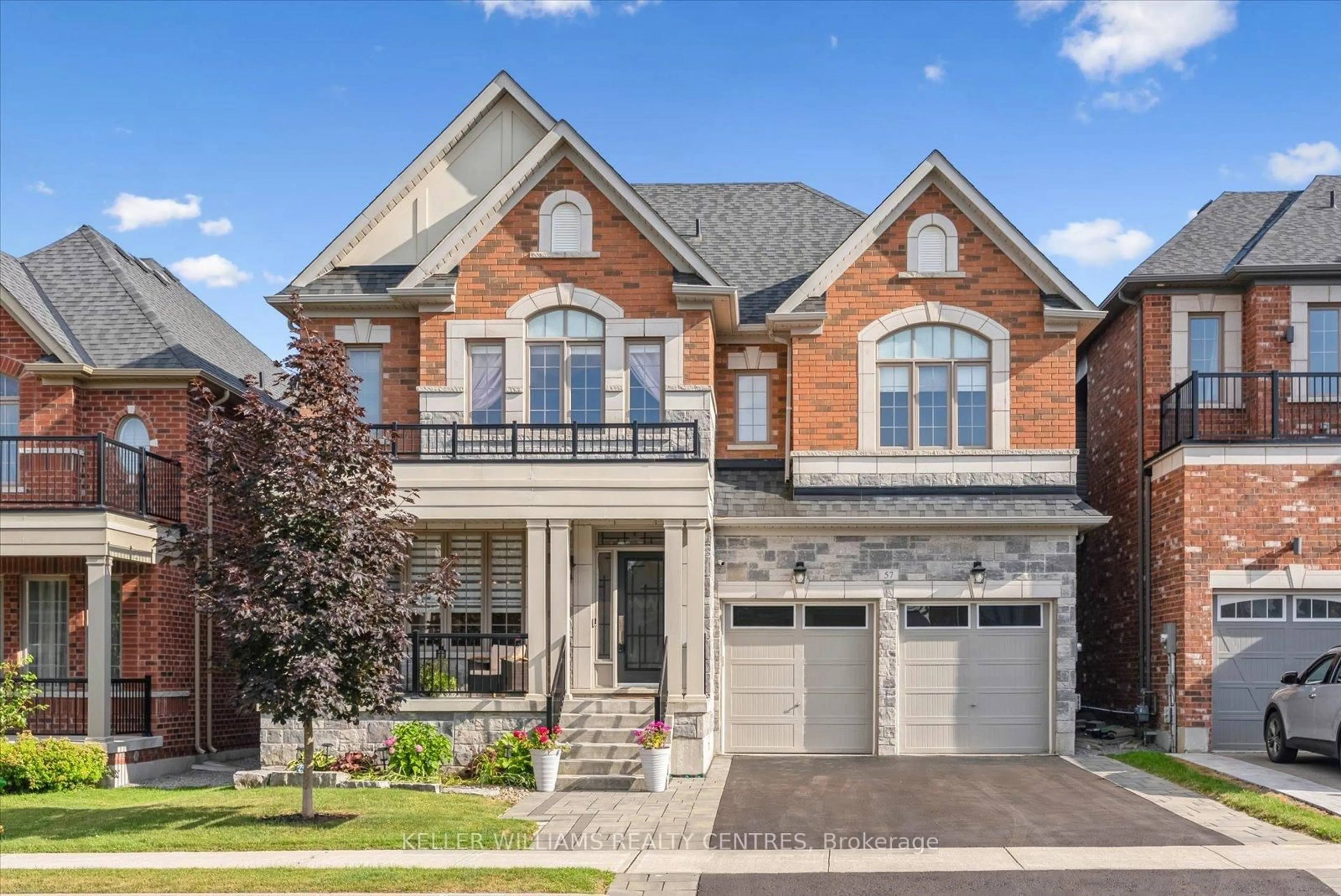 Home with brick exterior material, street for 57 Charlotte Abby Dr, East Gwillimbury Ontario L9N 1G5