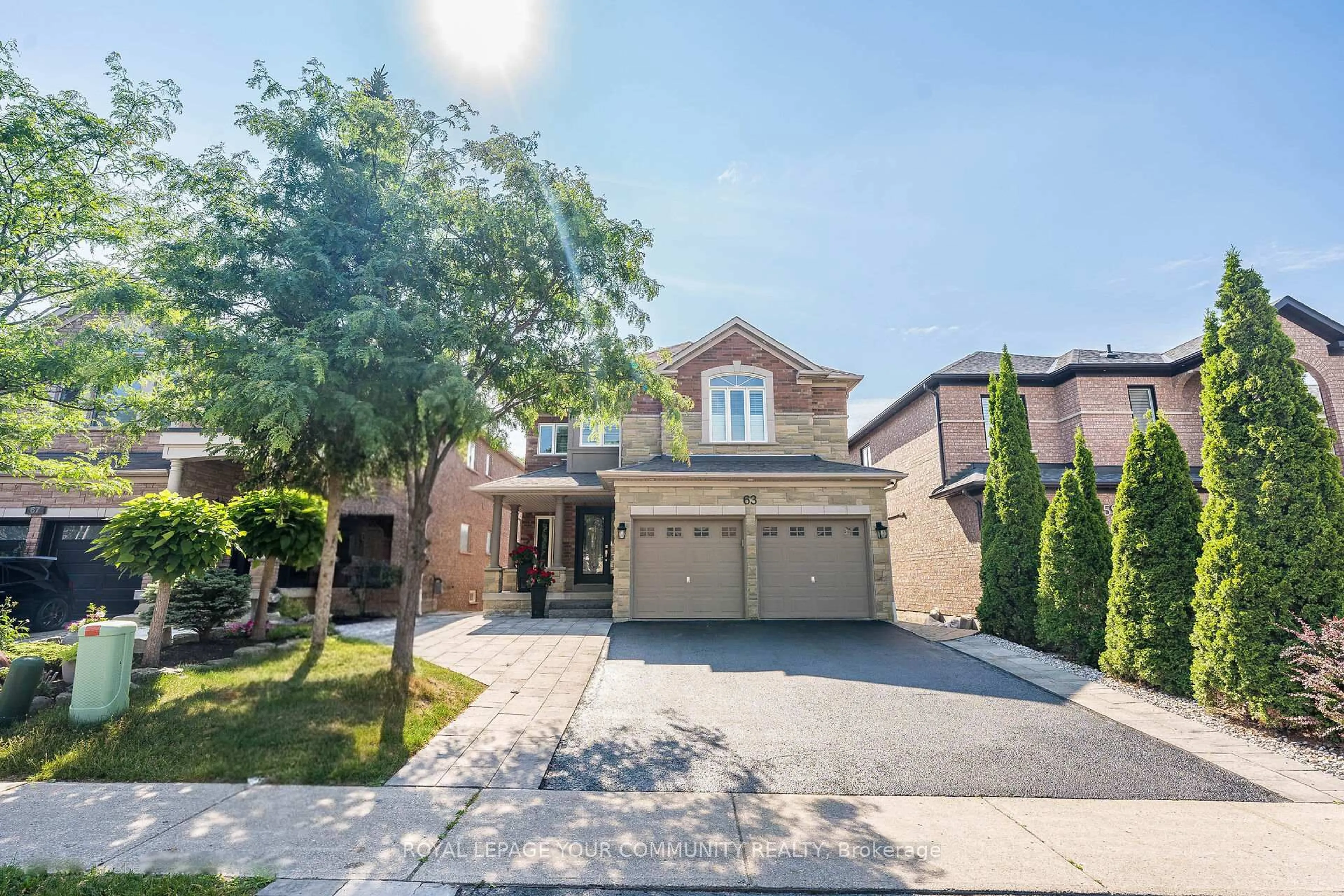 Home with brick exterior material, street for 63 Regency View Hts, Vaughan Ontario L6A 3T8