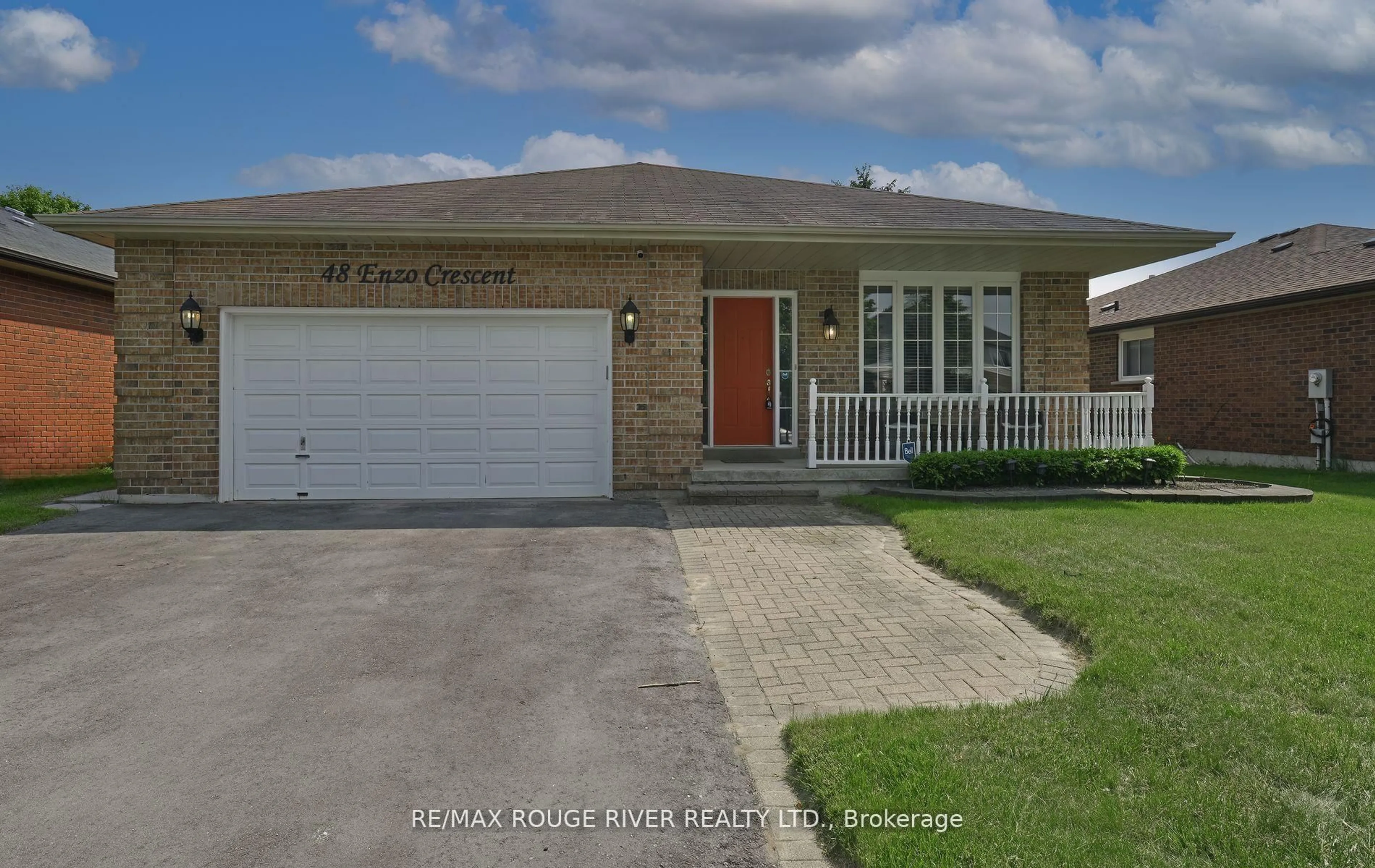 Home with brick exterior material, street for 48 Enzo Cres, Uxbridge Ontario L9P 1M1