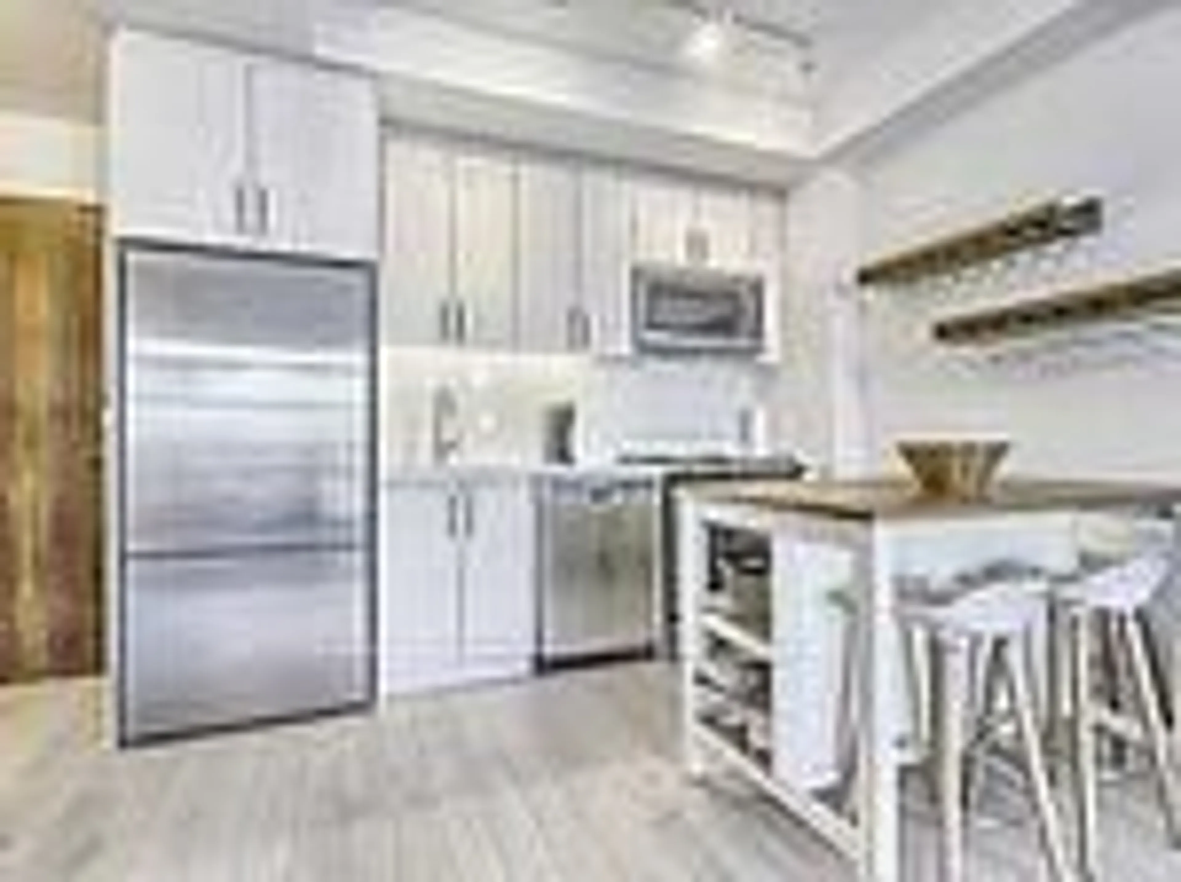 Open concept kitchen, ceramic/tile floor for 333 Sea Ray Ave #D329, Innisfil Ontario L9S 0L9