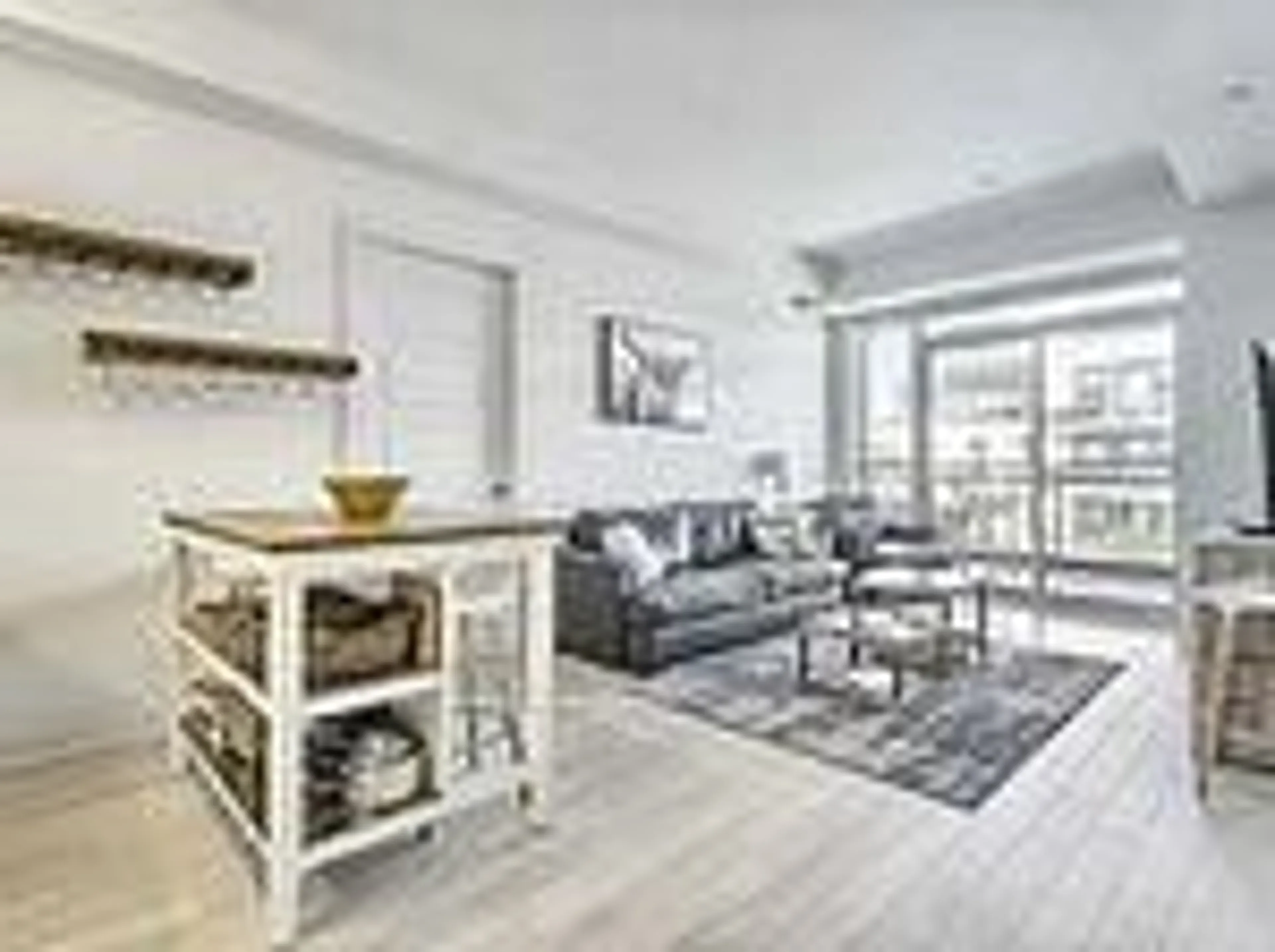 Living room with furniture, wood/laminate floor for 333 Sea Ray Ave #D329, Innisfil Ontario L9S 0L9