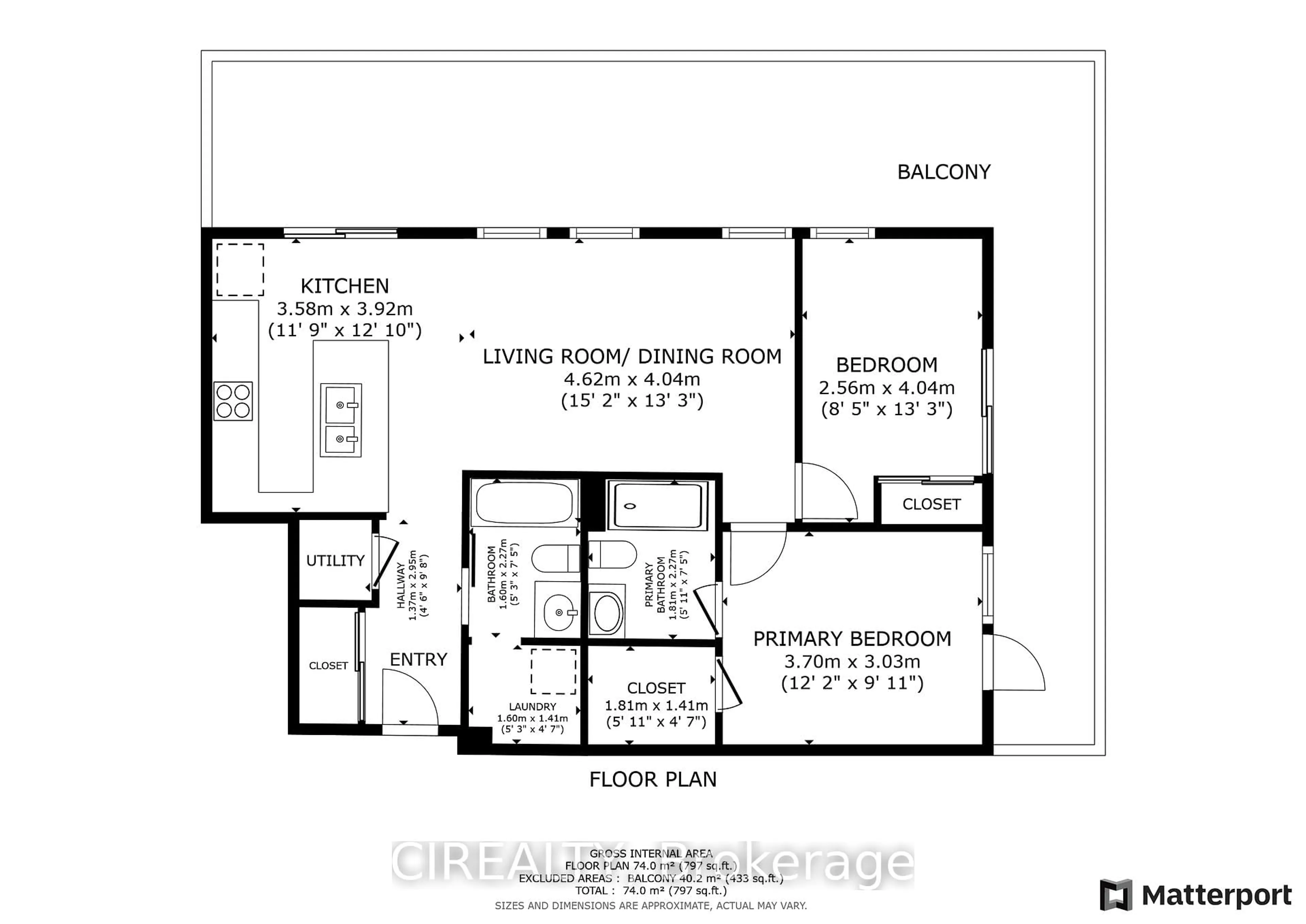 Floor plan for 28 Prince Regent St #PH 23, Markham Ontario L6C 0V5