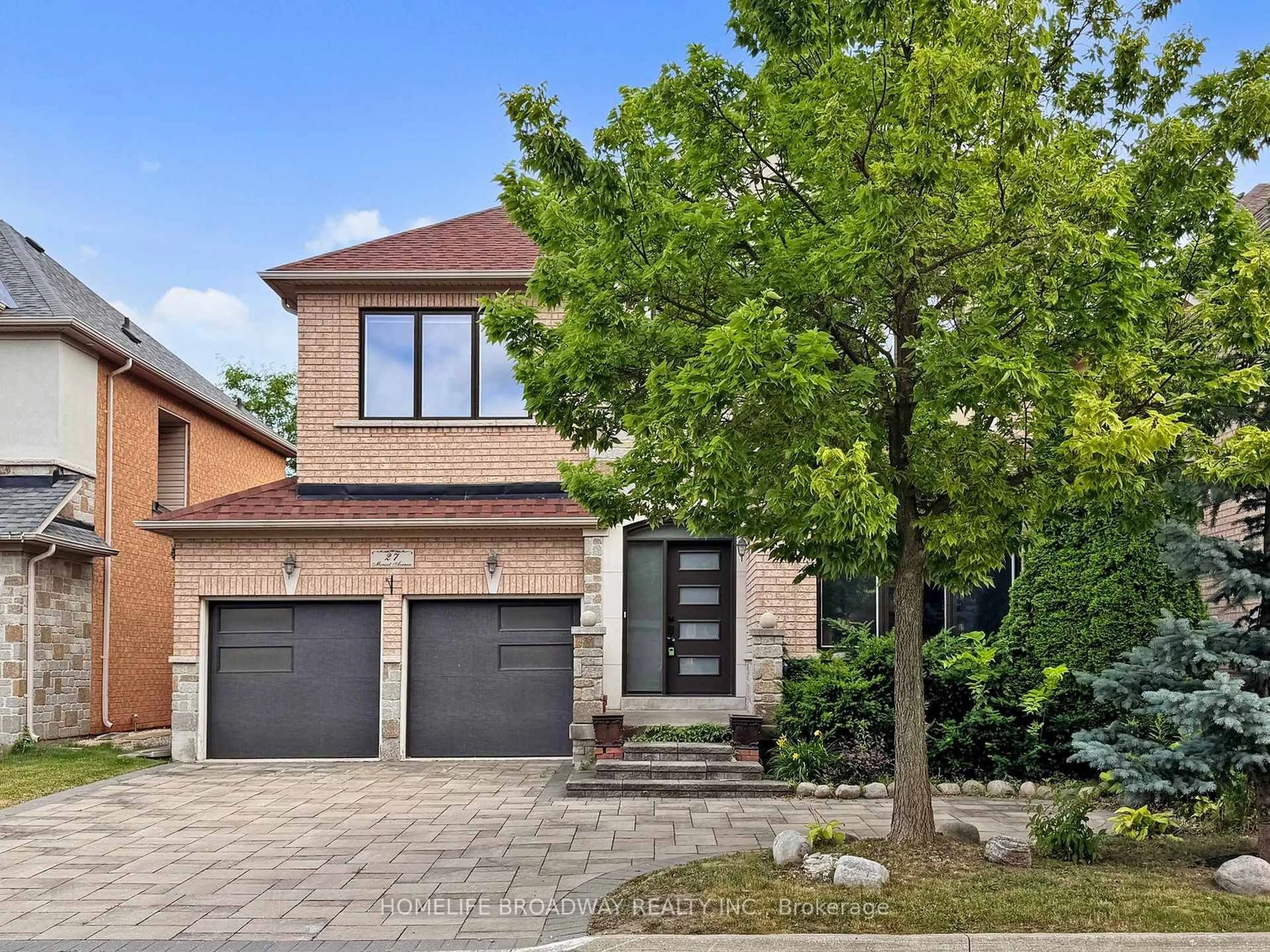 Home with brick exterior material, street for 27 Morisot Ave, Vaughan Ontario L4J 9H4