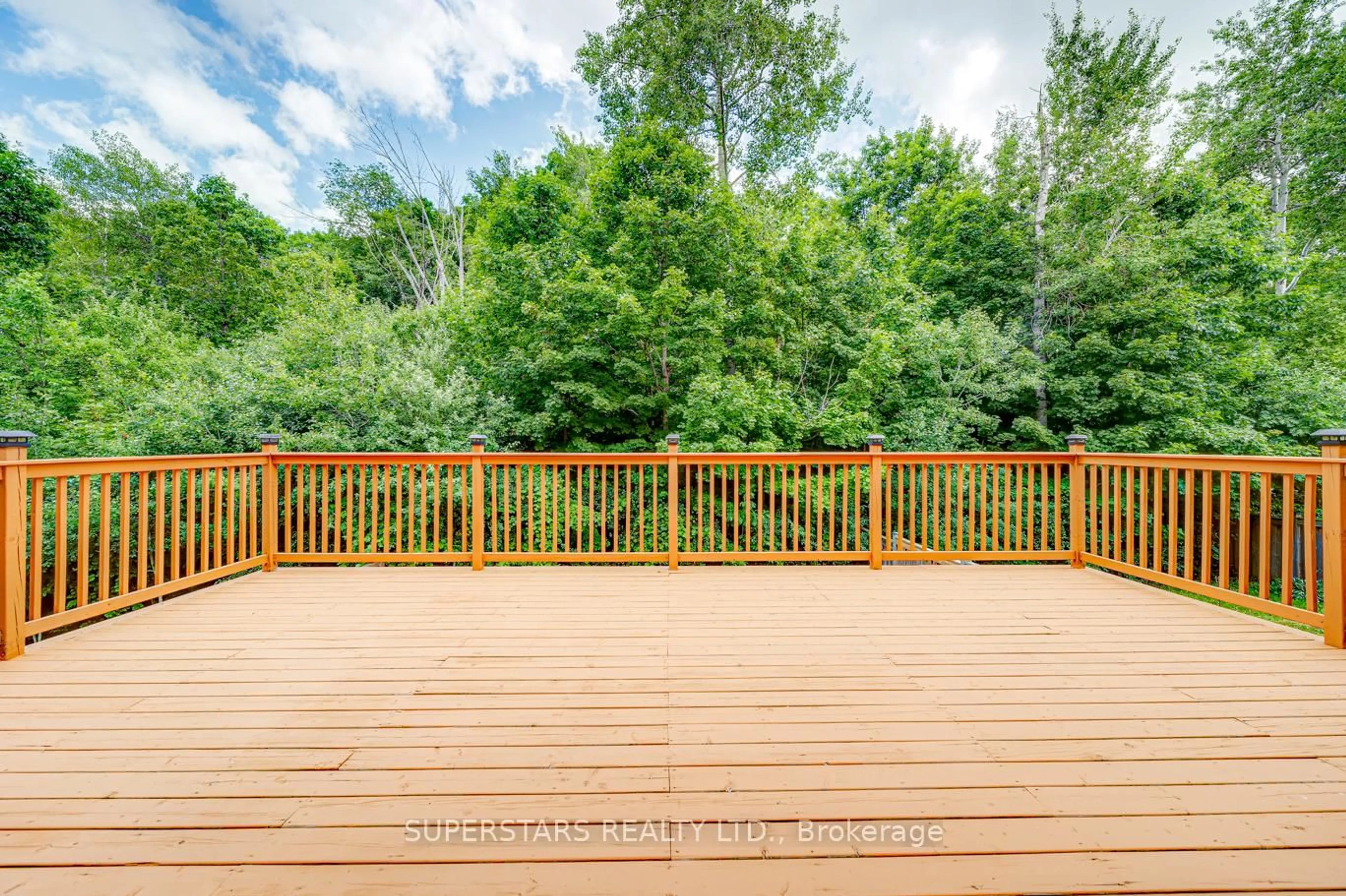 Patio, forest/trees view for 65 Meadowsweet Lane, Richmond Hill Ontario L4E 1B9