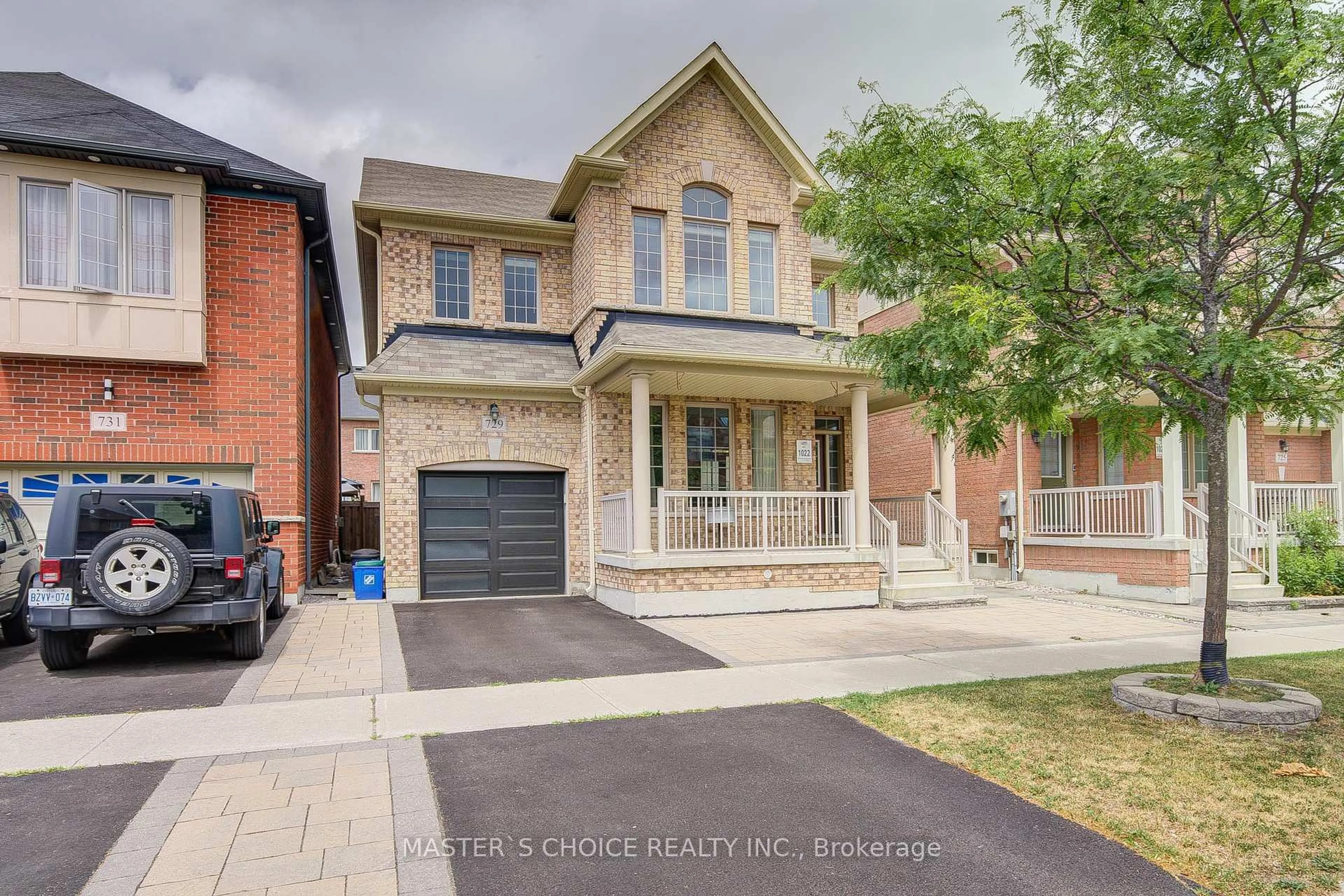 Home with brick exterior material, street for 729 Hammersly Blvd, Markham Ontario L6E 2B2