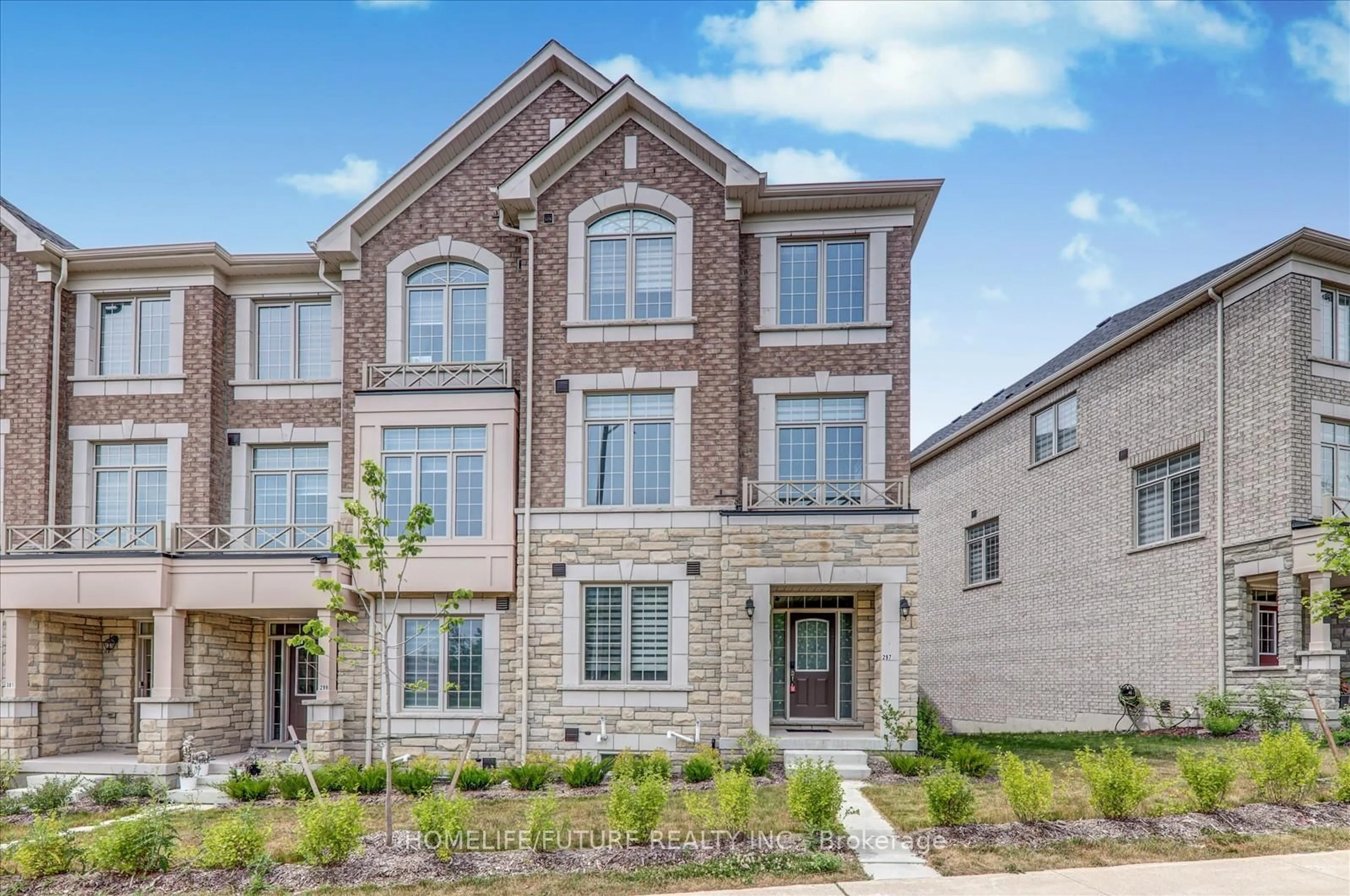 Home with brick exterior material, street for 297 Kirkham Dr, Markham Ontario L3S 0E9