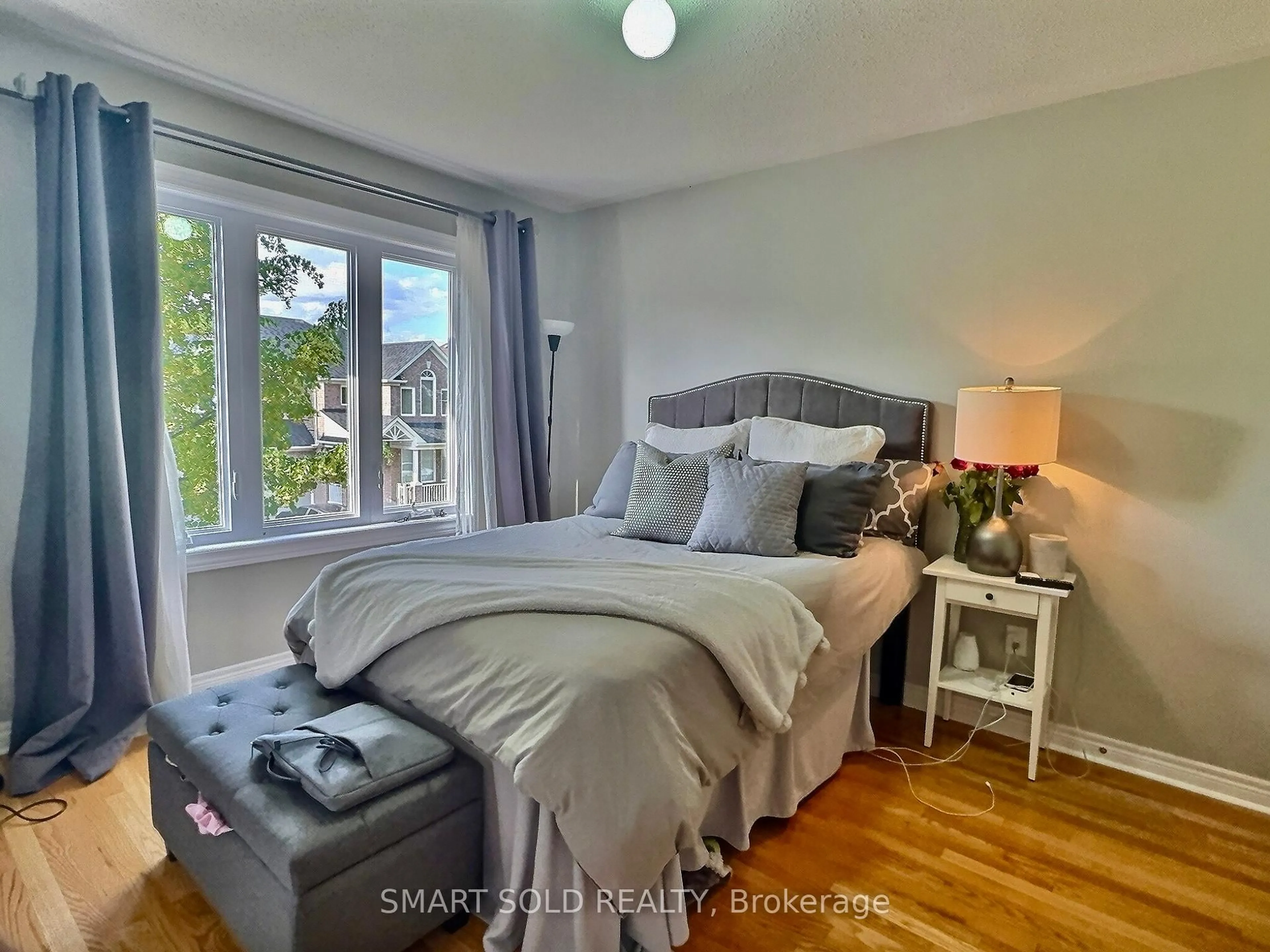 Bedroom with bed, unknown for 25 Barnstone Dr, Markham Ontario L6E 2G9