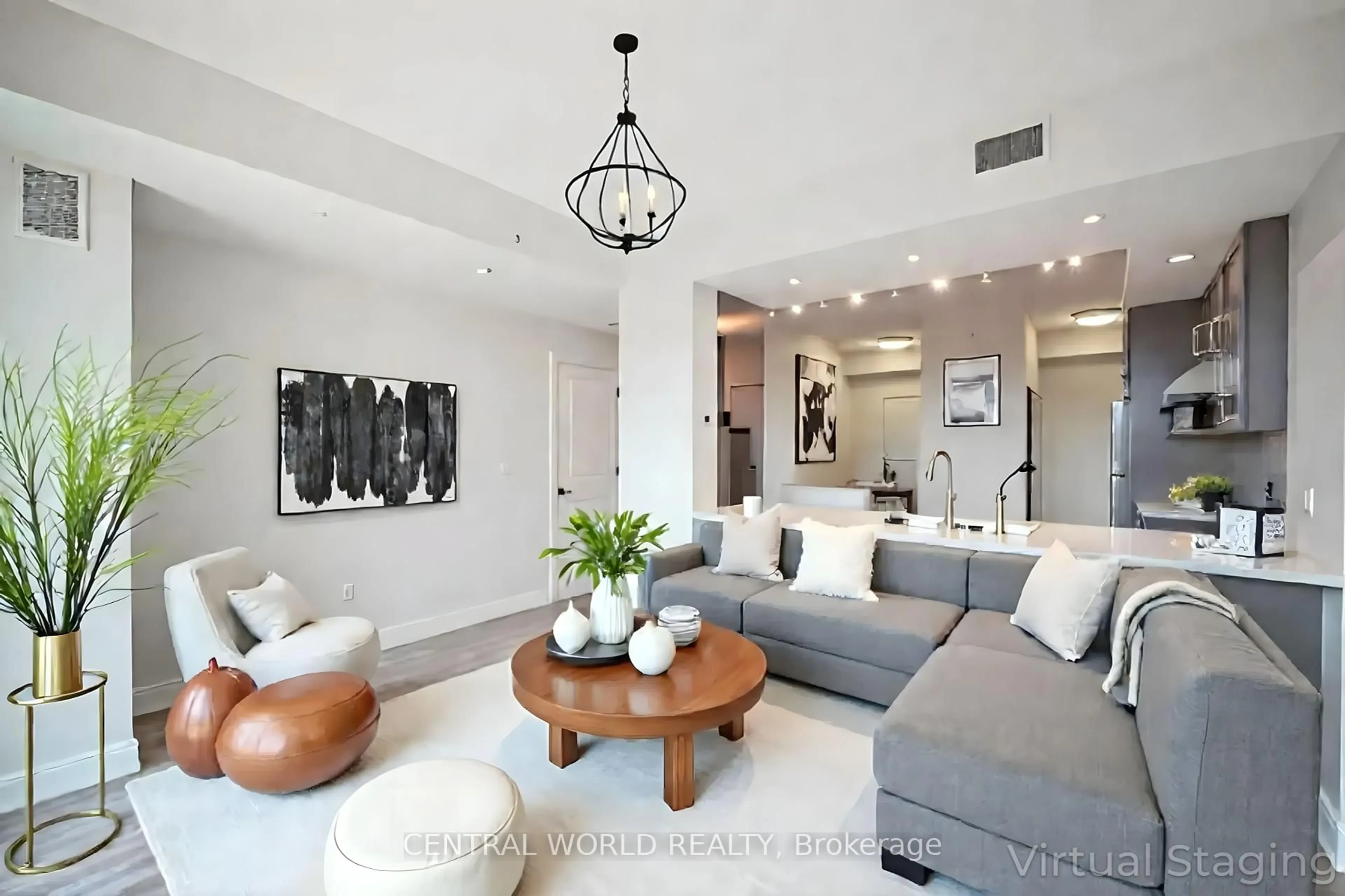 Living room with furniture, unknown for 38 Cedarland Dr #1202, Markham Ontario L6G 0G7