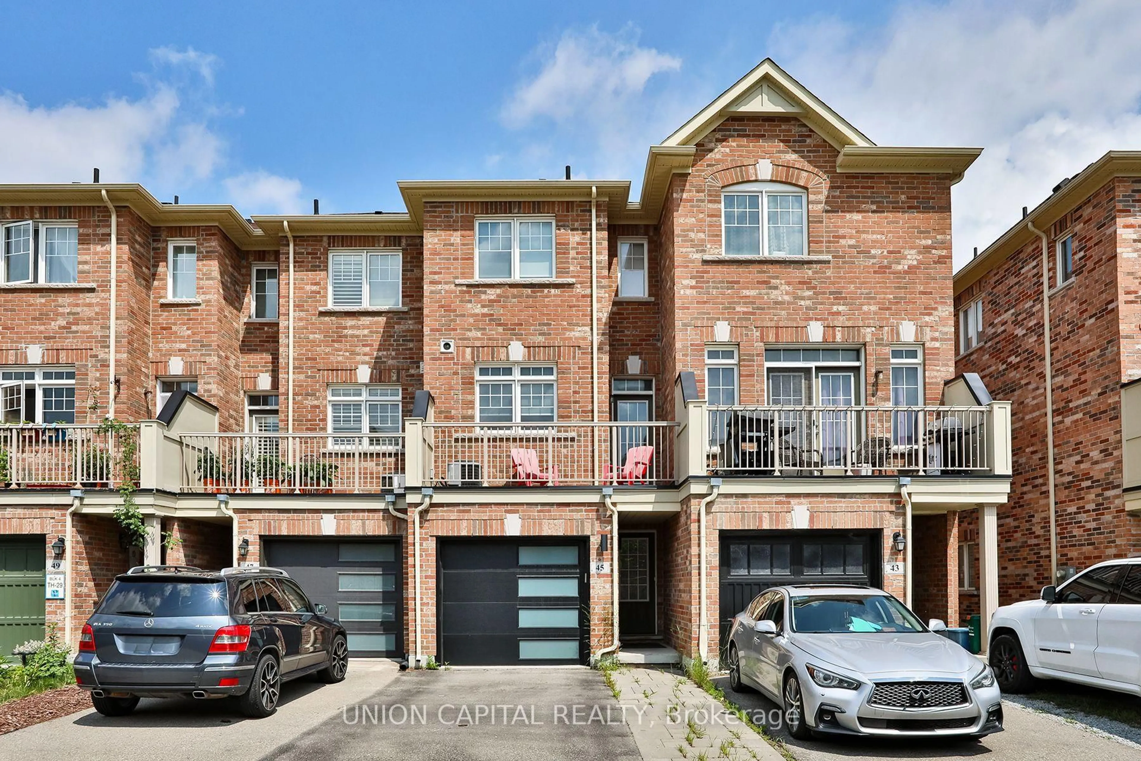 Home with brick exterior material, street for 45 Dundas Way, Markham Ontario L6E 0R7