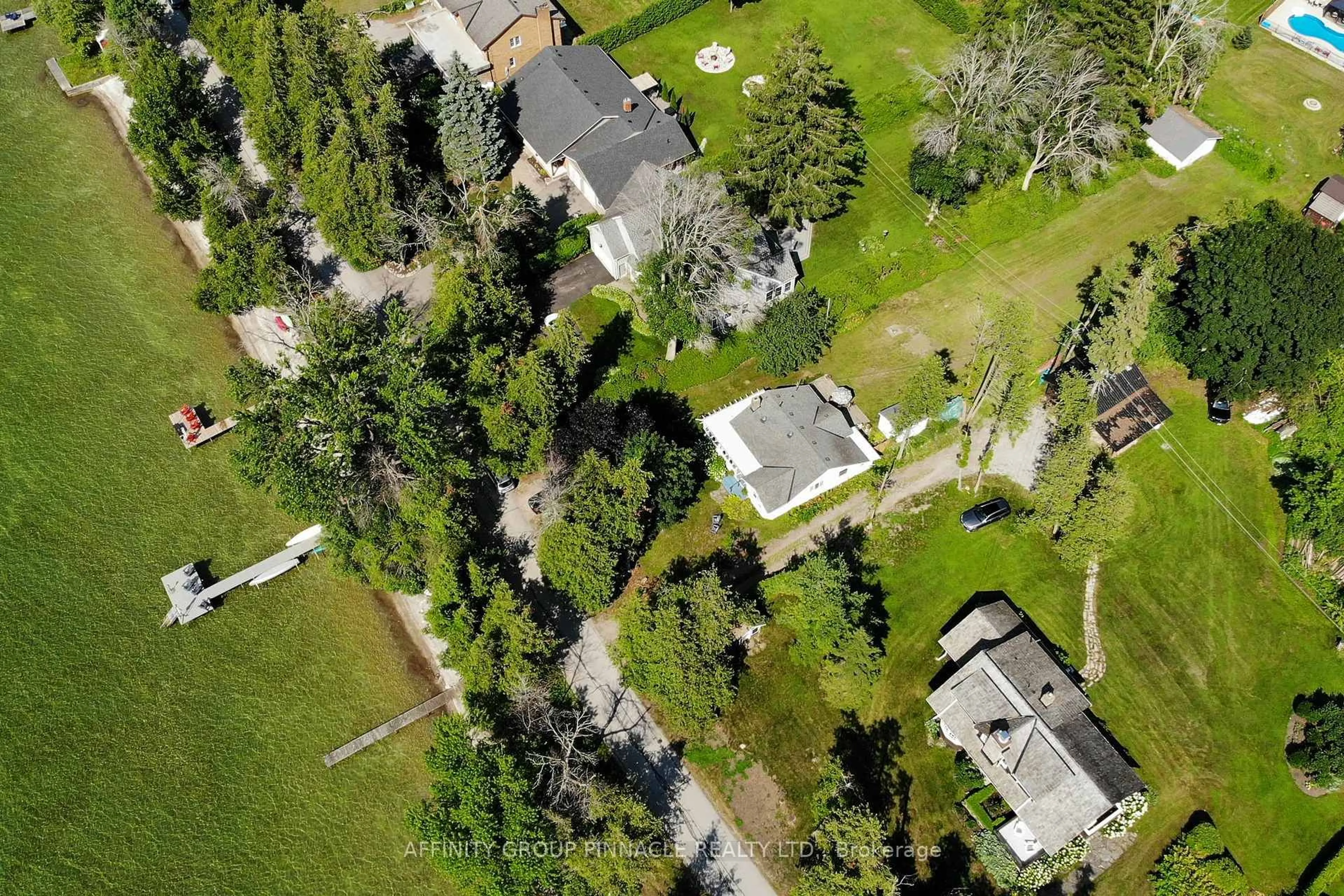 A pic from outside/outdoor area/front of a property/back of a property/a pic from drone, street for B35 Lakeshore Rd, Brock Ontario L0K 1A0