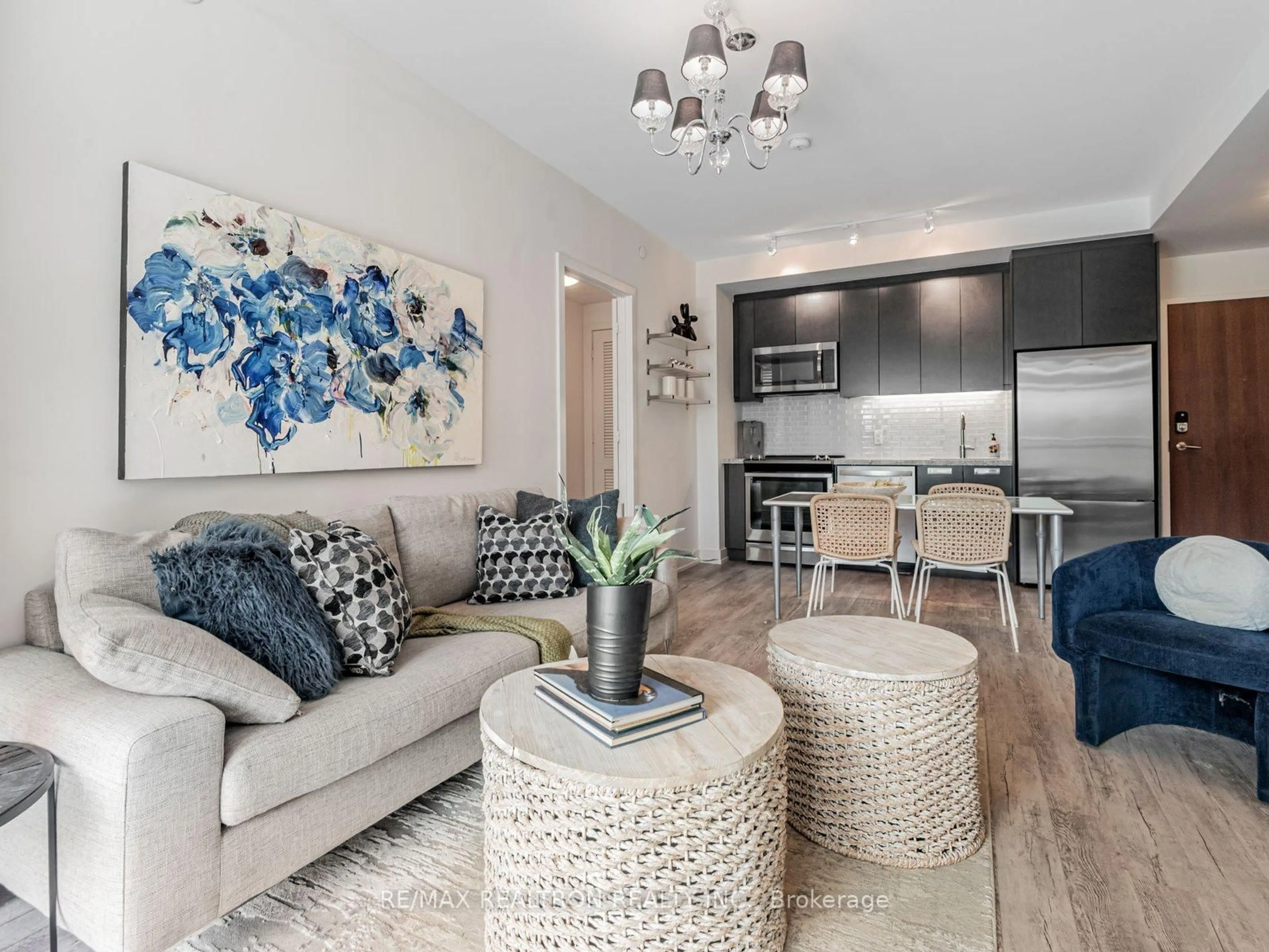 Living room with furniture, unknown for 333 Sea Ray Ave #D201, Innisfil Ontario L9S 0M3