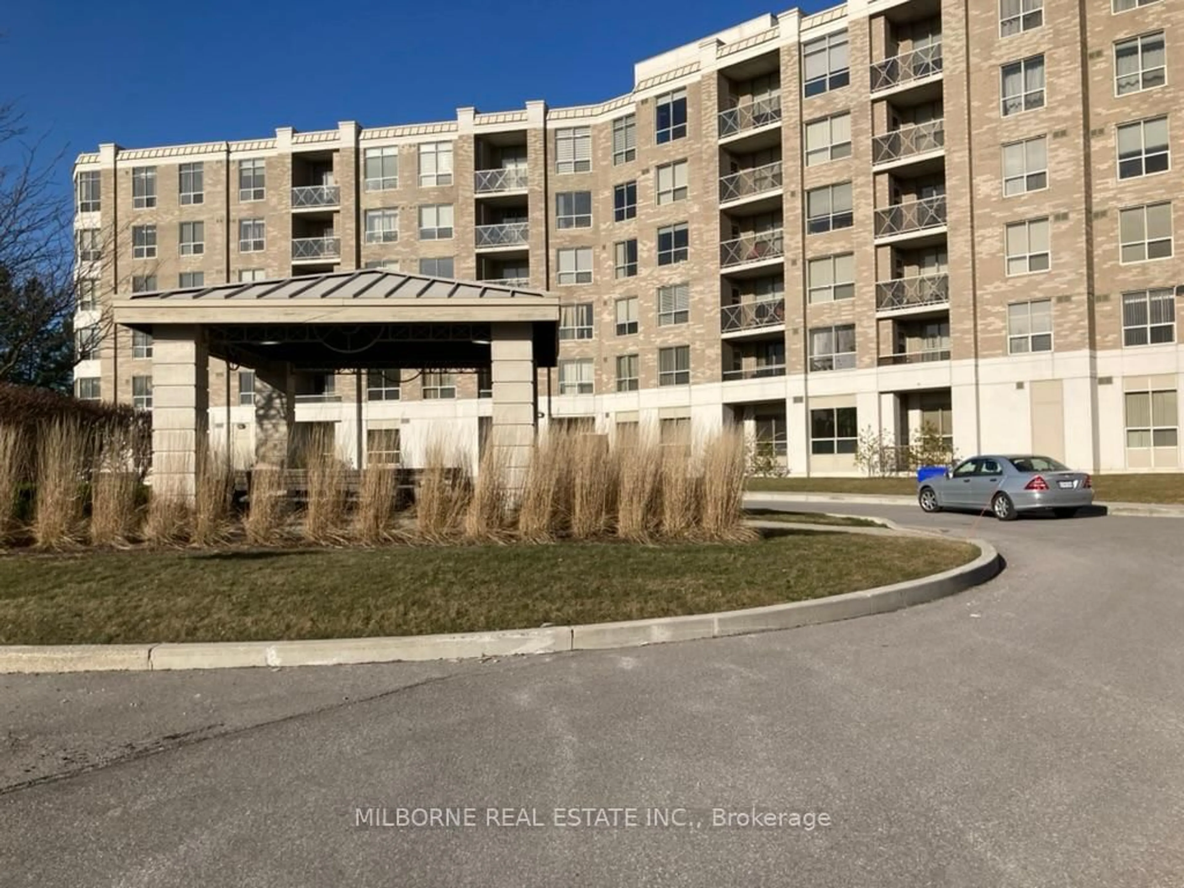A pic from outside/outdoor area/front of a property/back of a property/a pic from drone, water/lake/river/ocean view for 2200 John St #406, Markham Ontario L3T 7S7