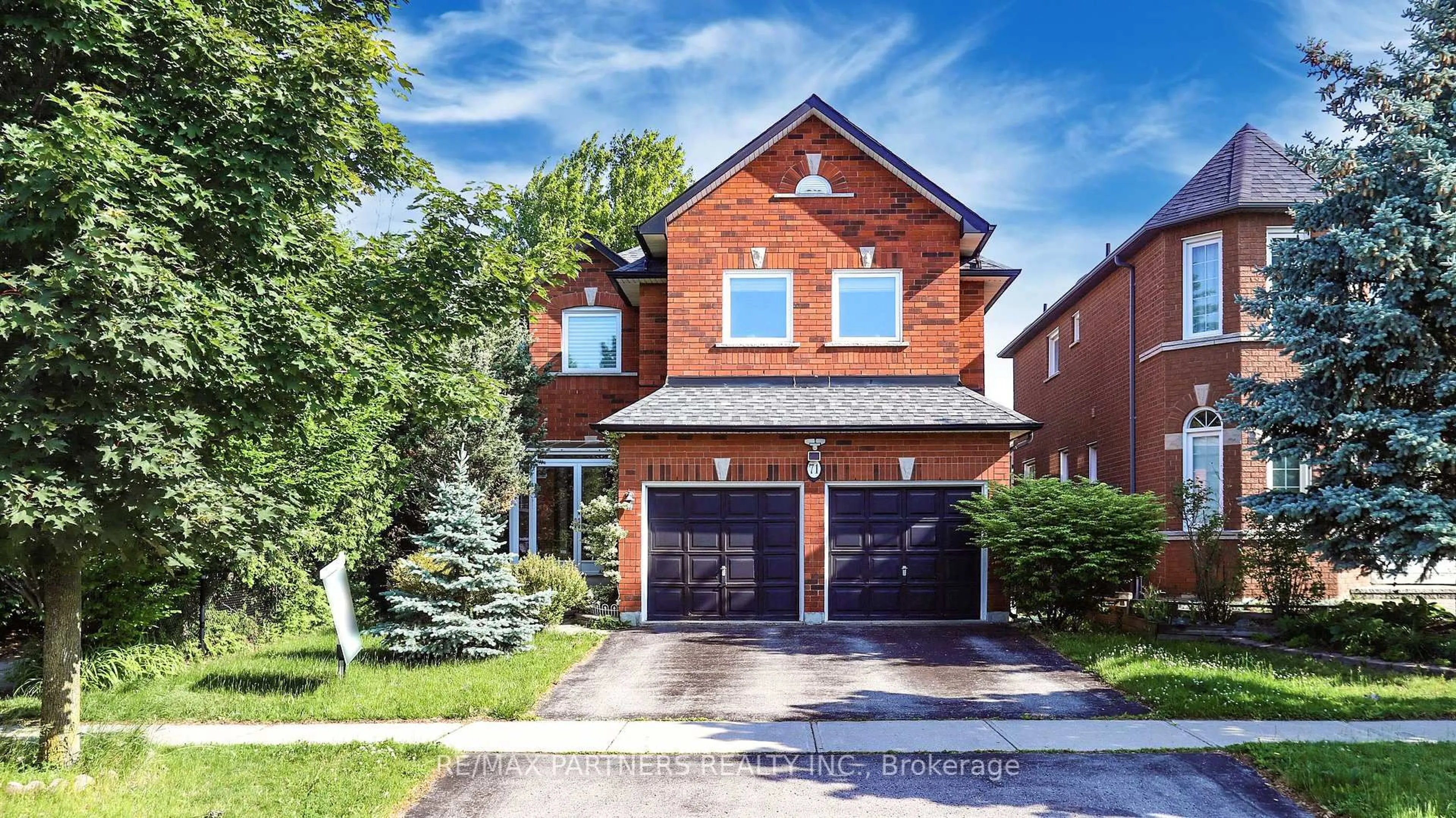 Home with brick exterior material, street for 71 Alpine Cres, Richmond Hill Ontario L4S 1W1