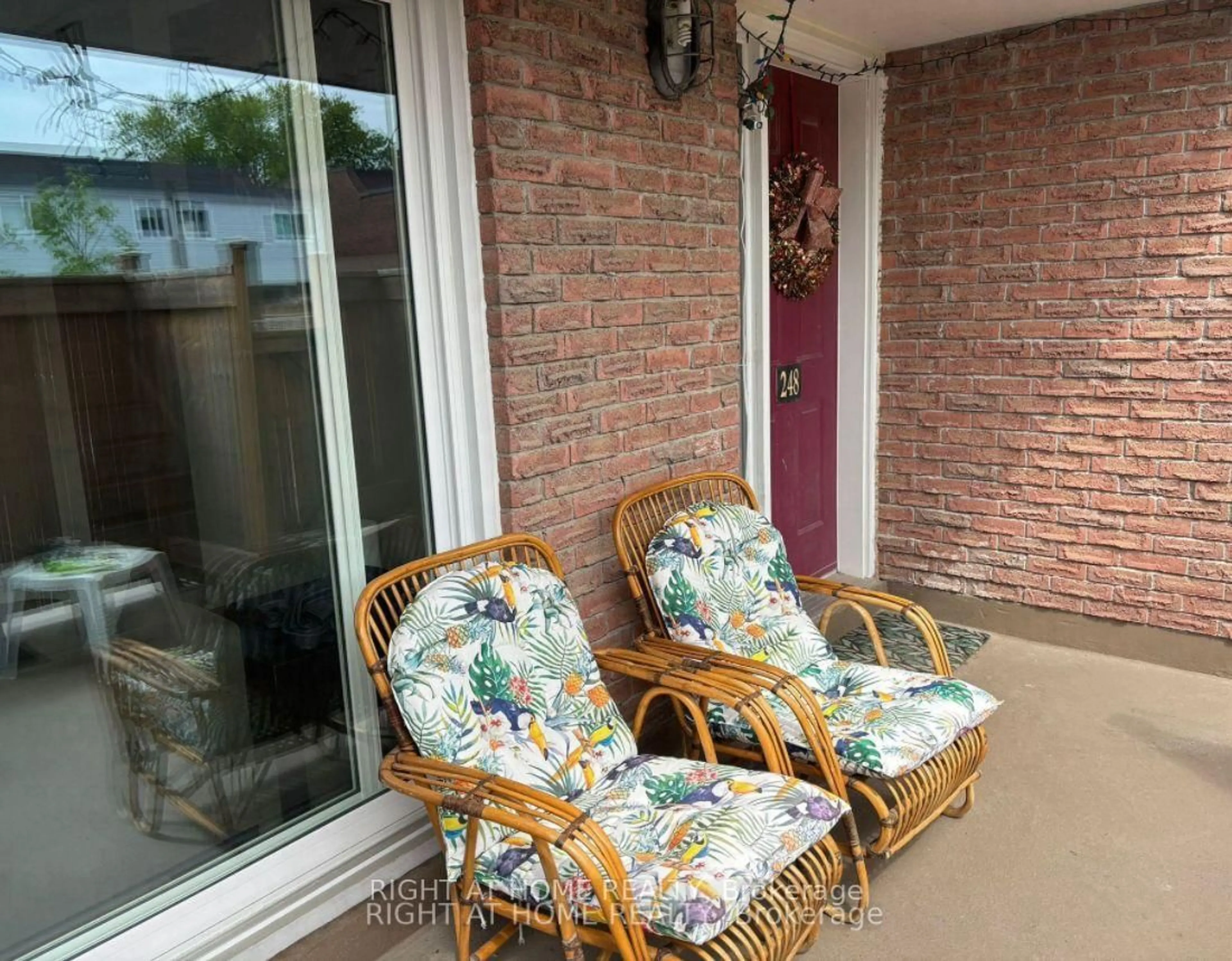 Balcony in the apartment, street for 248 Milestone Cres #120, Aurora Ontario L4G 3M2